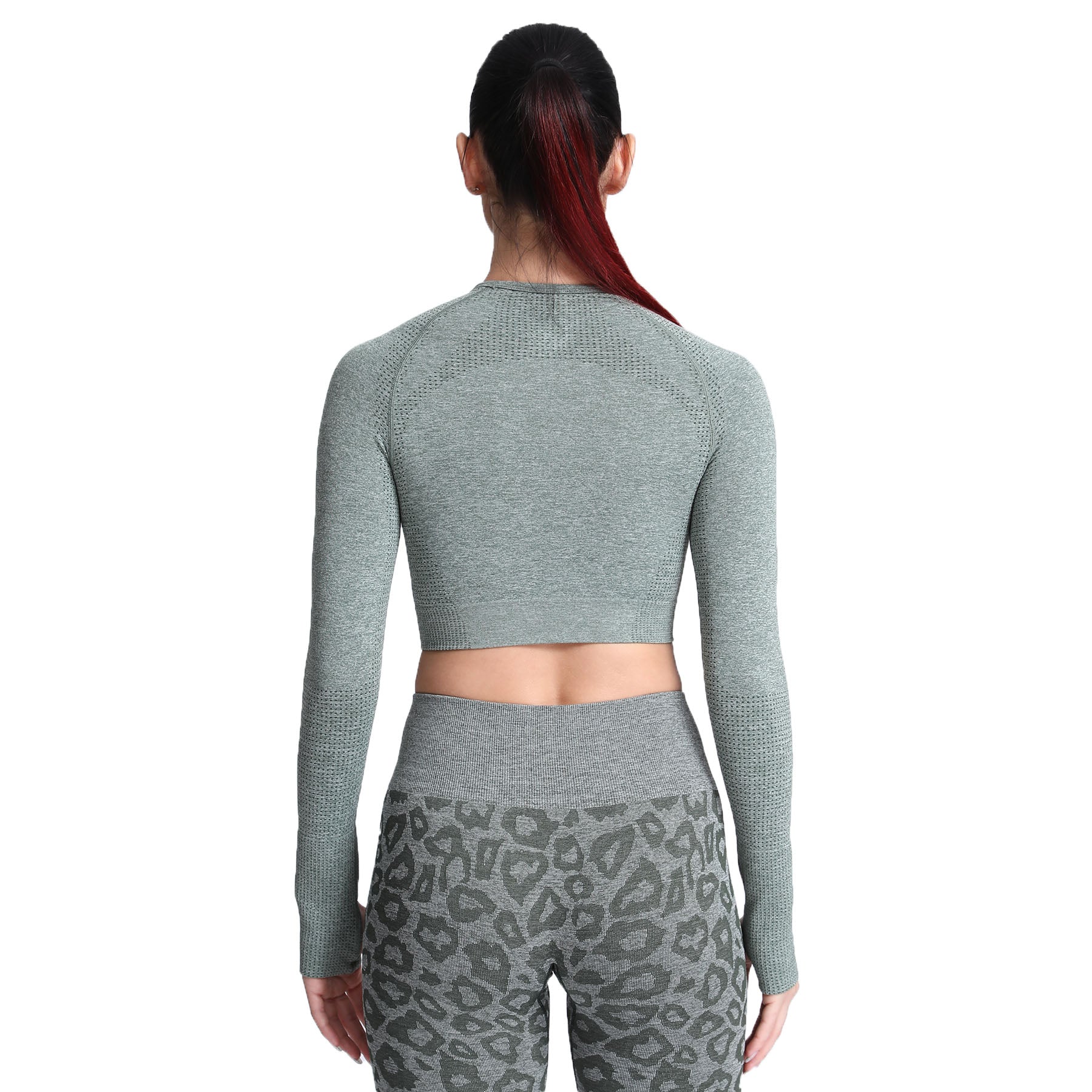 Aoxjox Vital Long Sleeve Crop Top