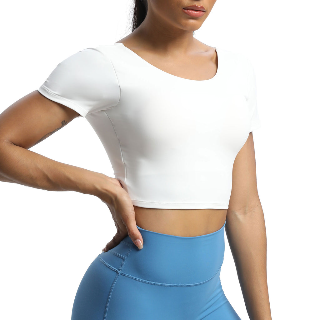 Aoxjox "Emma" Short Sleeve Twist Back Top