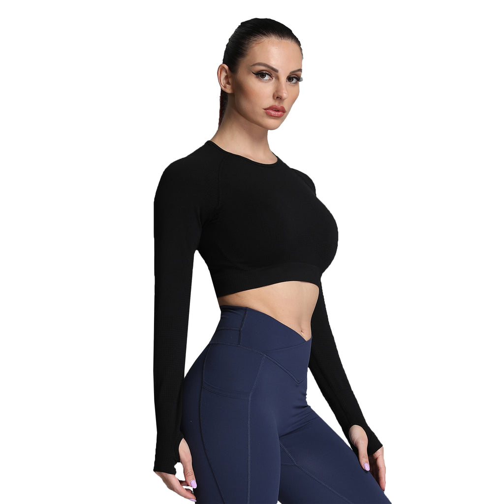 Aoxjox "Vital 2.0 / 3.0" long-sleeved Crop Top