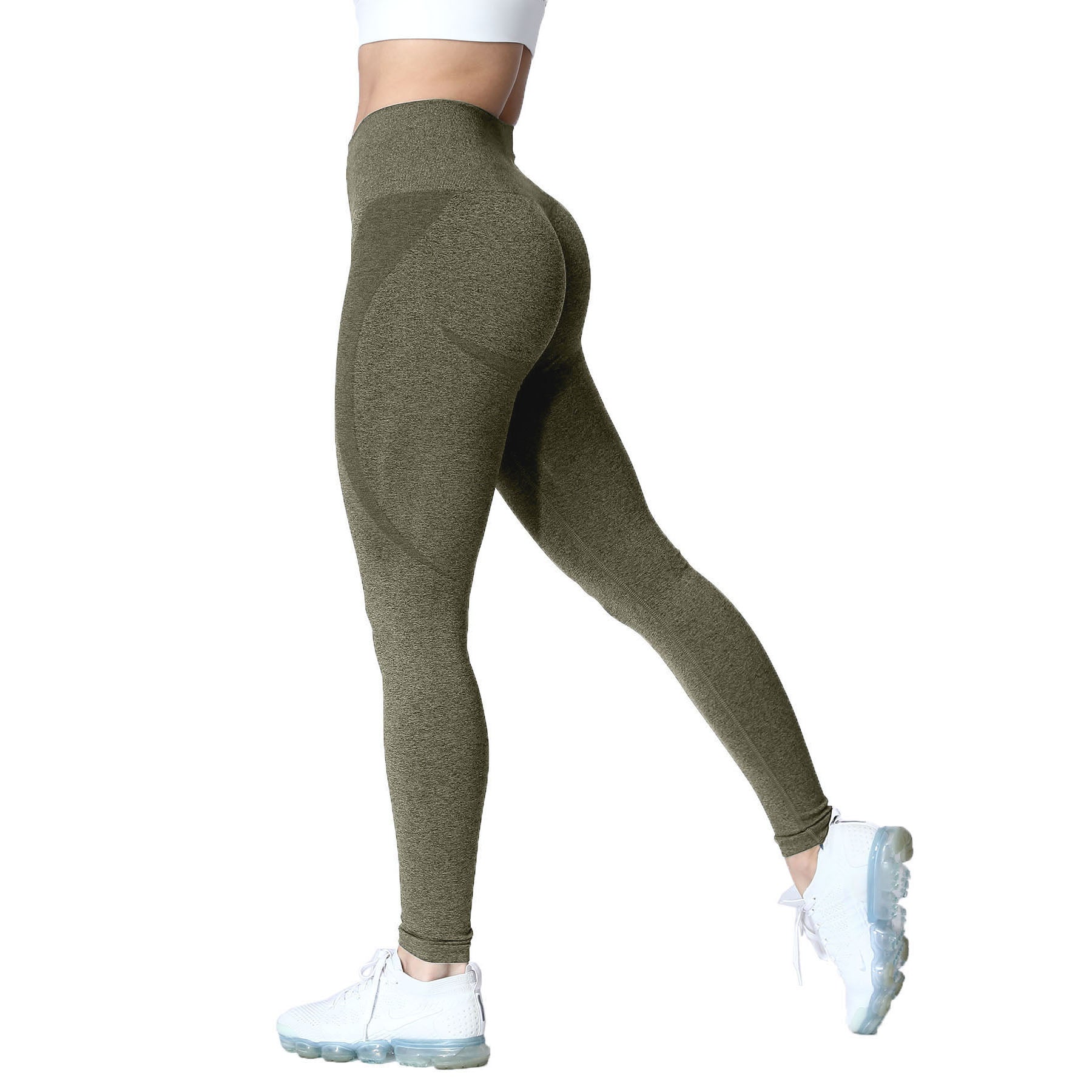 Aoxjox Darks Smile Contour Seamless Leggings