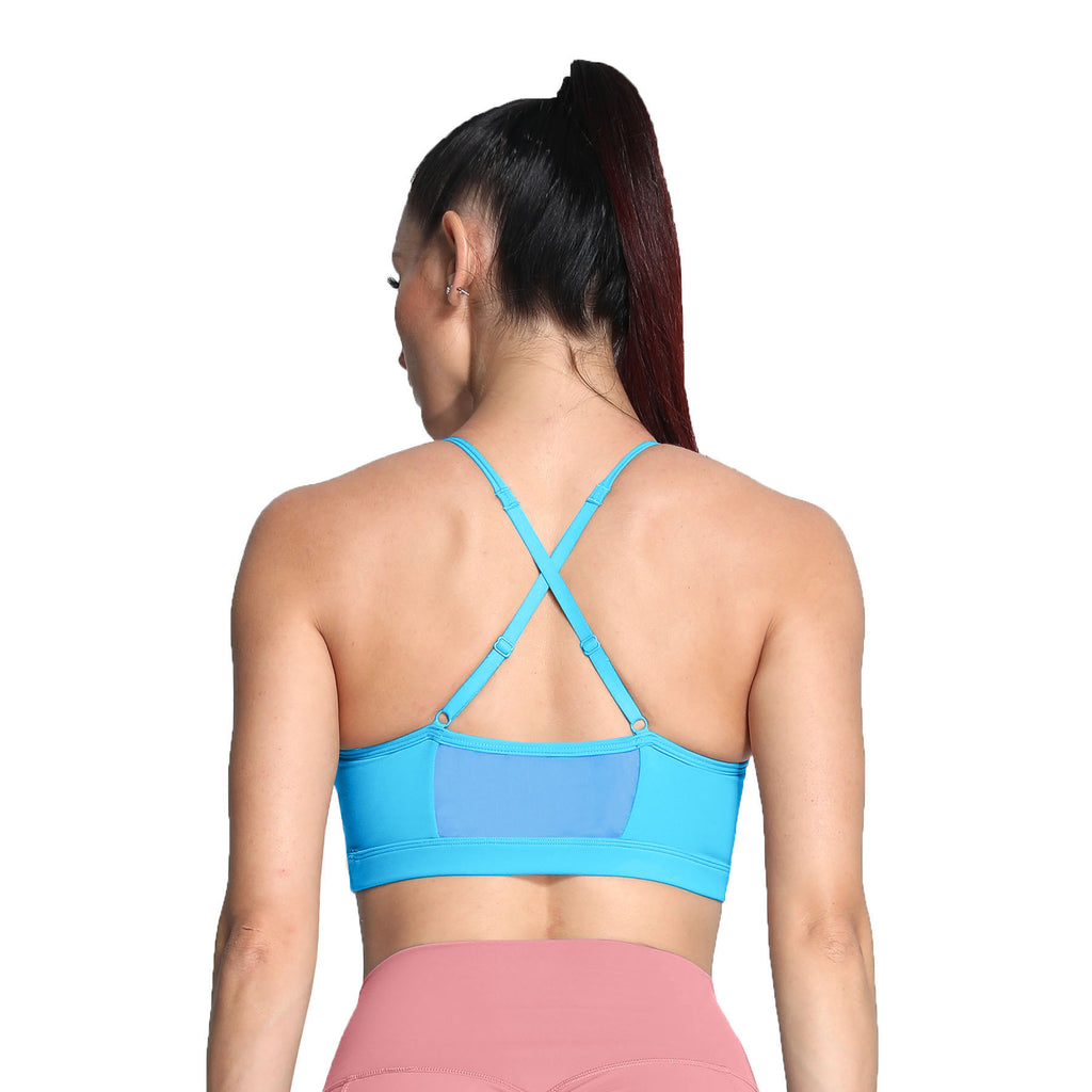 Aoxjox Strappy Ruched Crossover Bra