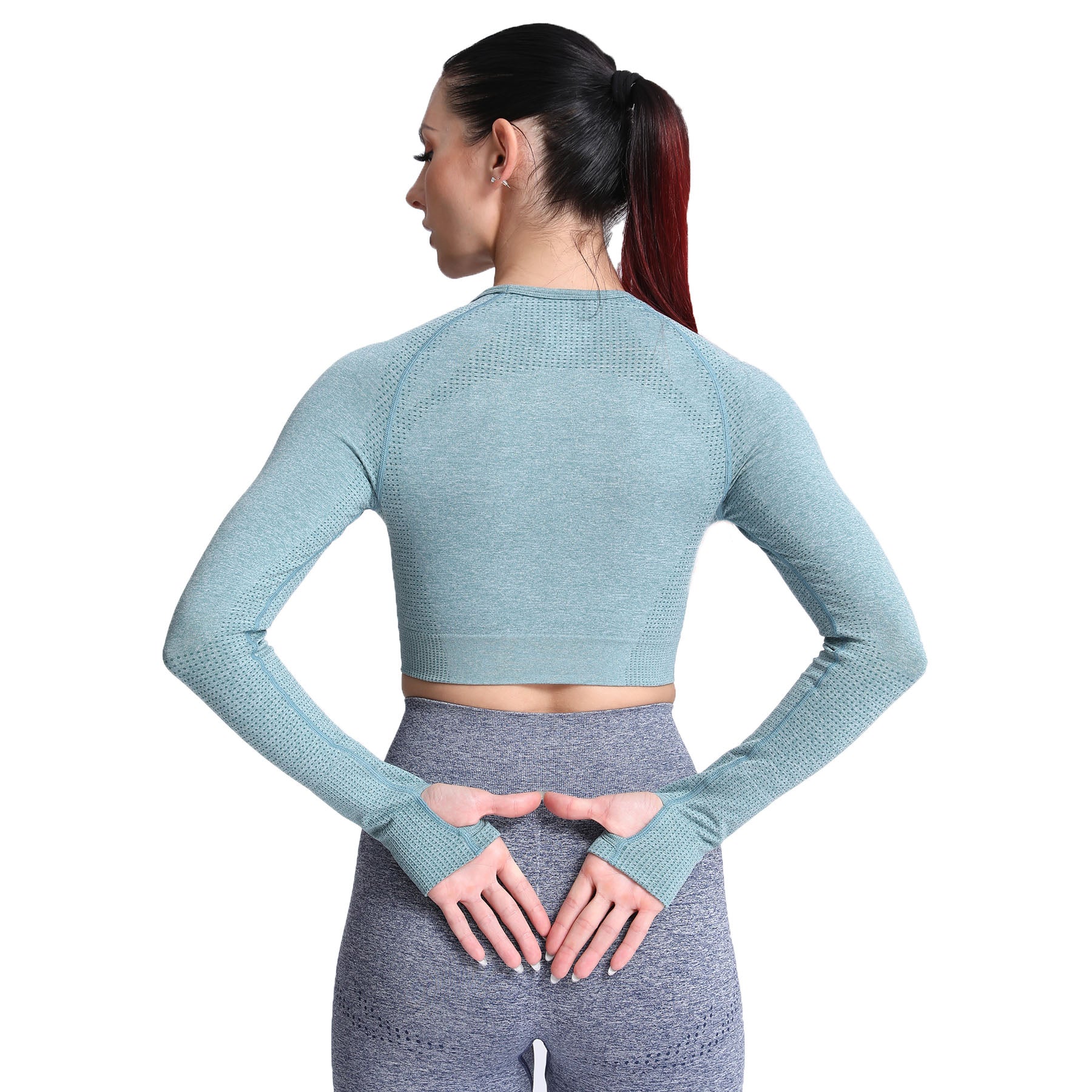 Aoxjox Vital Long Sleeve Crop Top