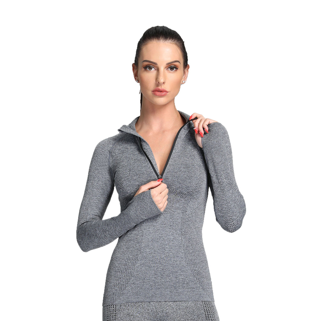Aoxjox Women's Vital Long Sleeve Quarter Zip Pullover