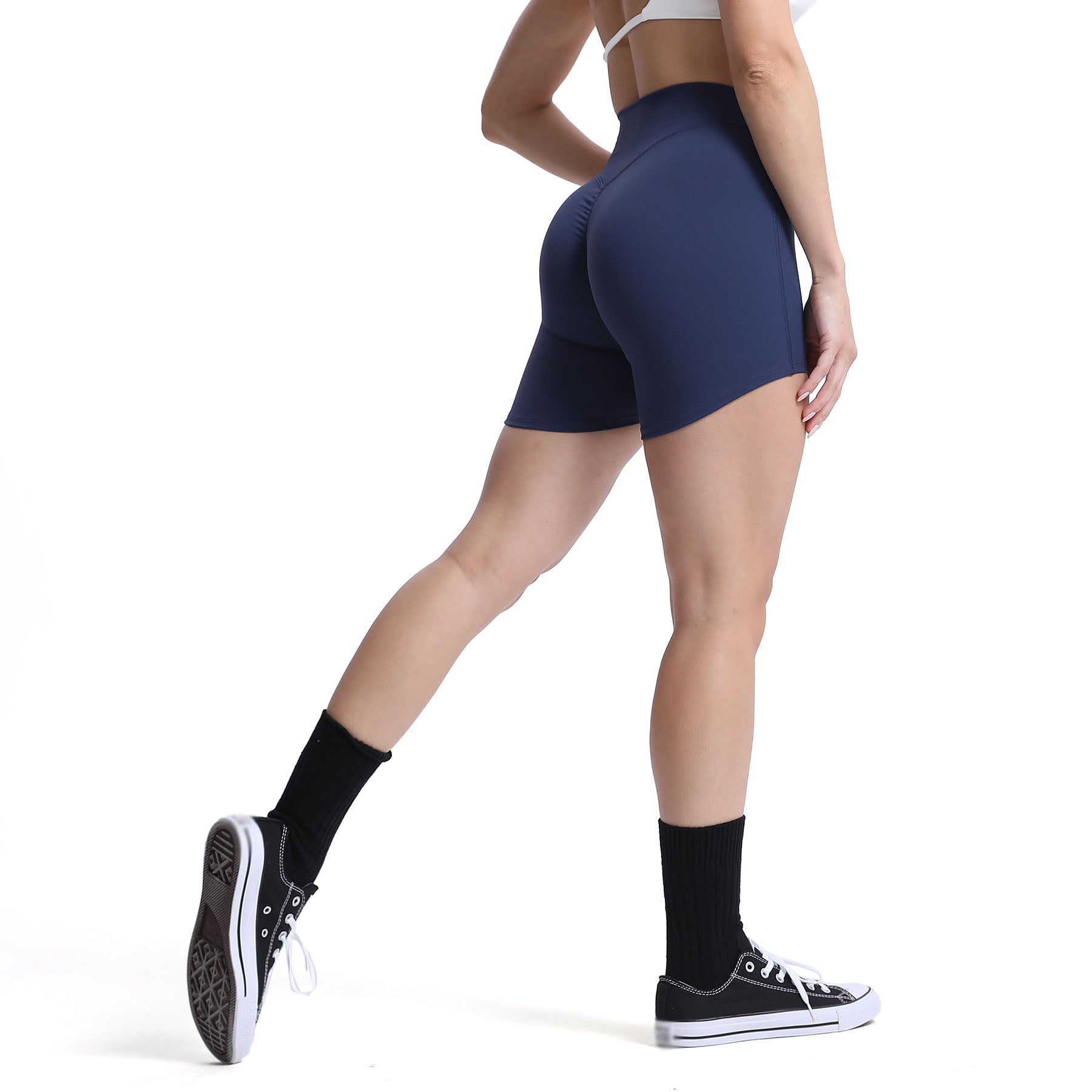 Aoxjox High-Low Scrunch Shorts
