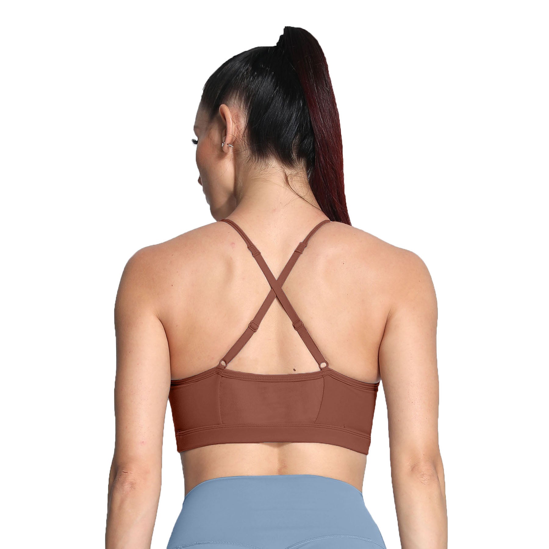 Aoxjox Strappy Ruched Crossover Bra