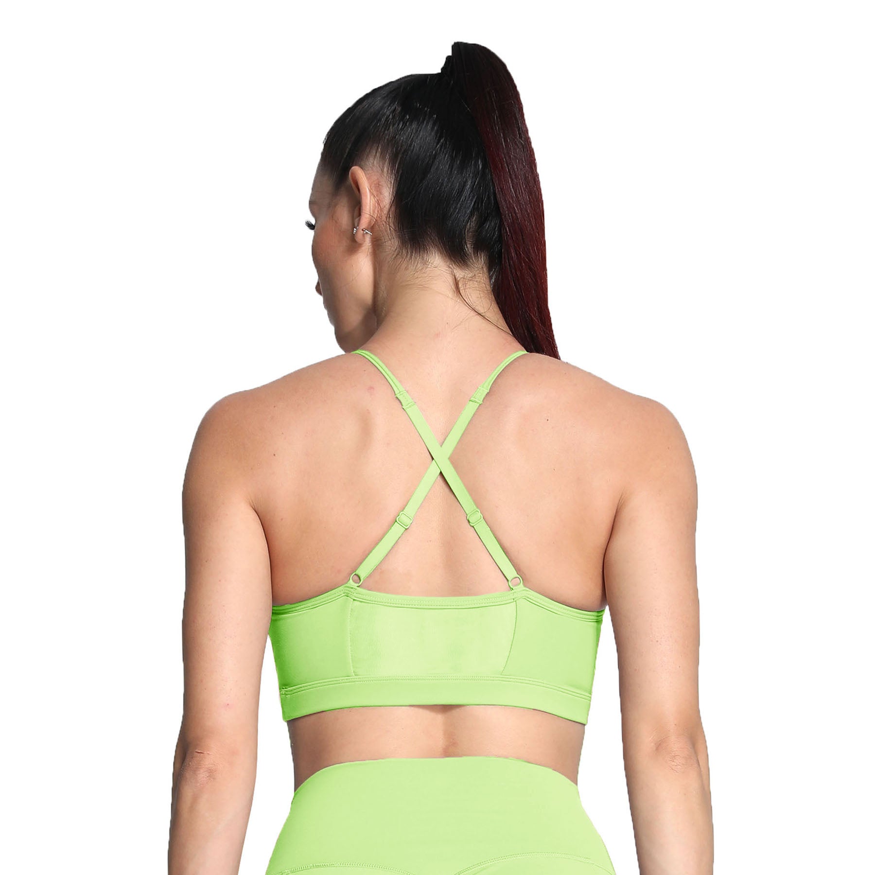 Aoxjox Strappy Ruched Crossover Bra