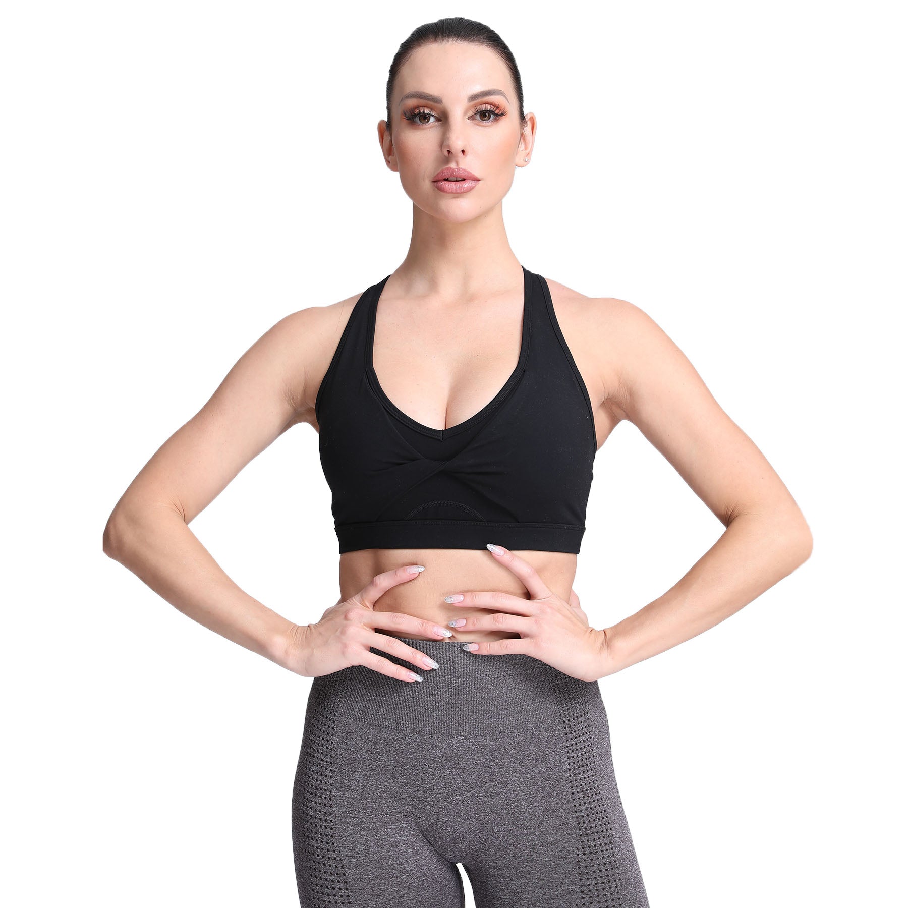 Aoxjox V-shaped racer back bras
