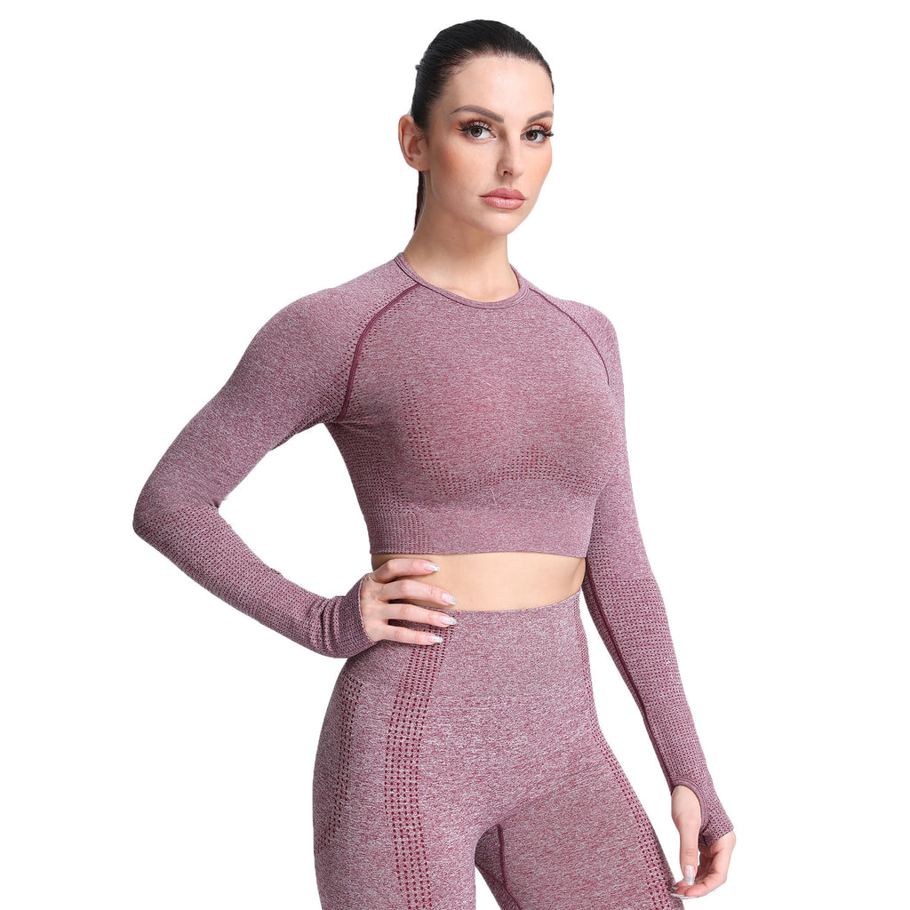 Aoxjox Vital Long Sleeve Crop Top