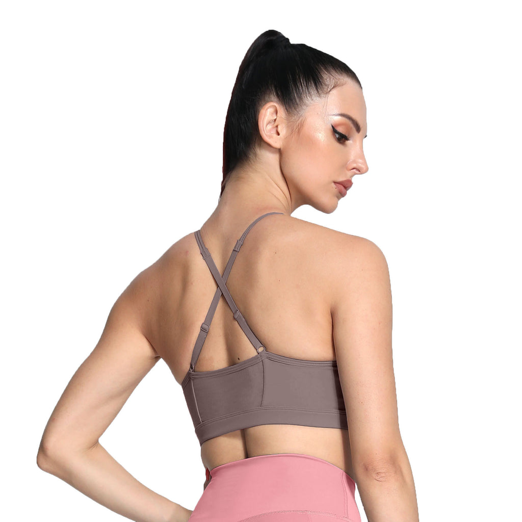 Aoxjox Ruched "Baddie" Sports Bras