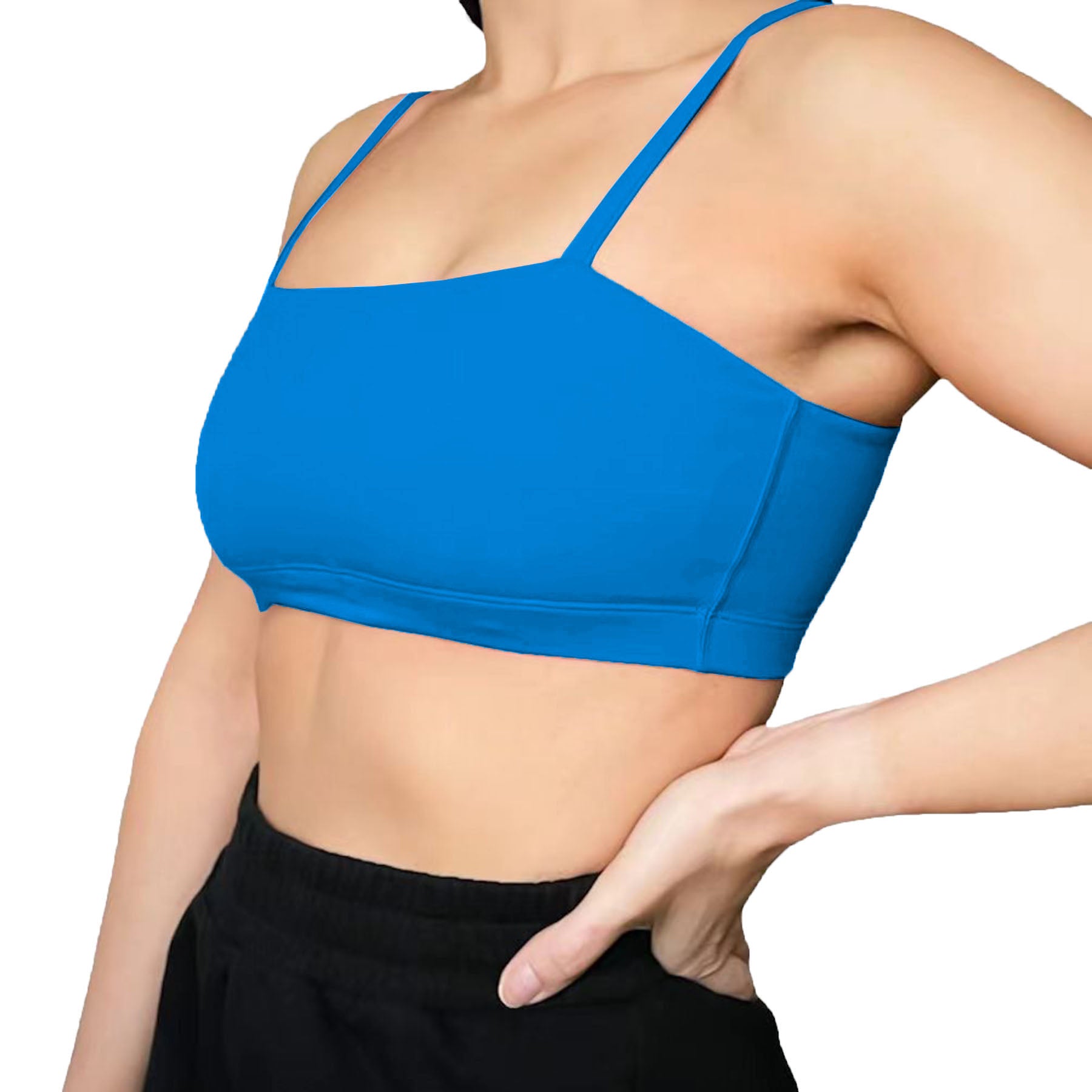aoxjox Women's Workout Bandeau Sports Bras Training Fitness Running Yoga  Crop Tank Top paradise green - $18 (33% Off Retail) - From Savannah