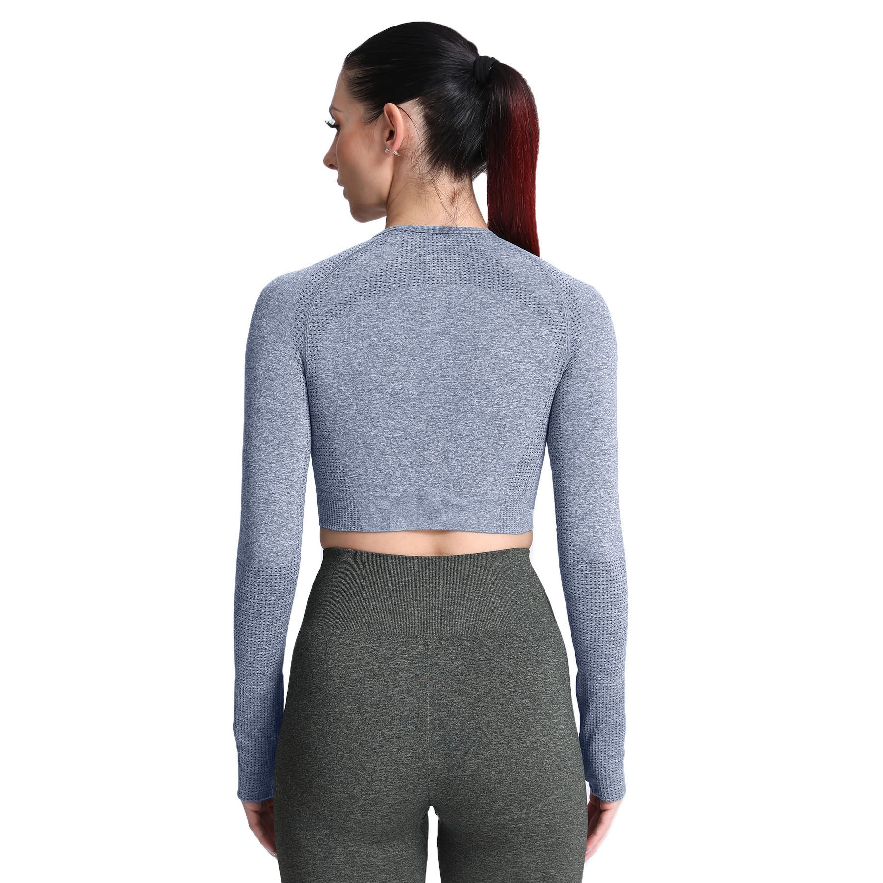 Aoxjox Vital Long Sleeve Crop Top