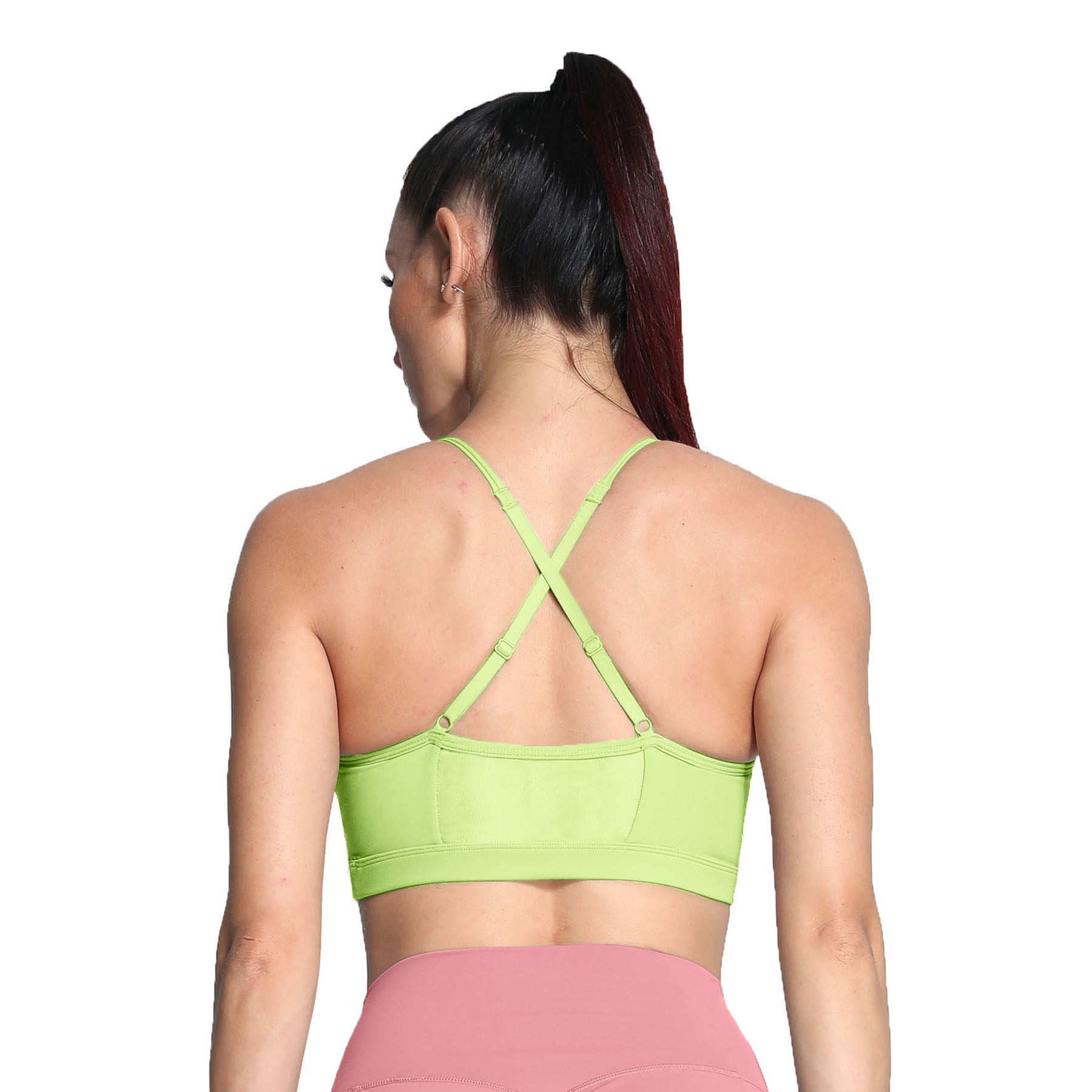 Aoxjox Strappy Ruched Crossover Bra