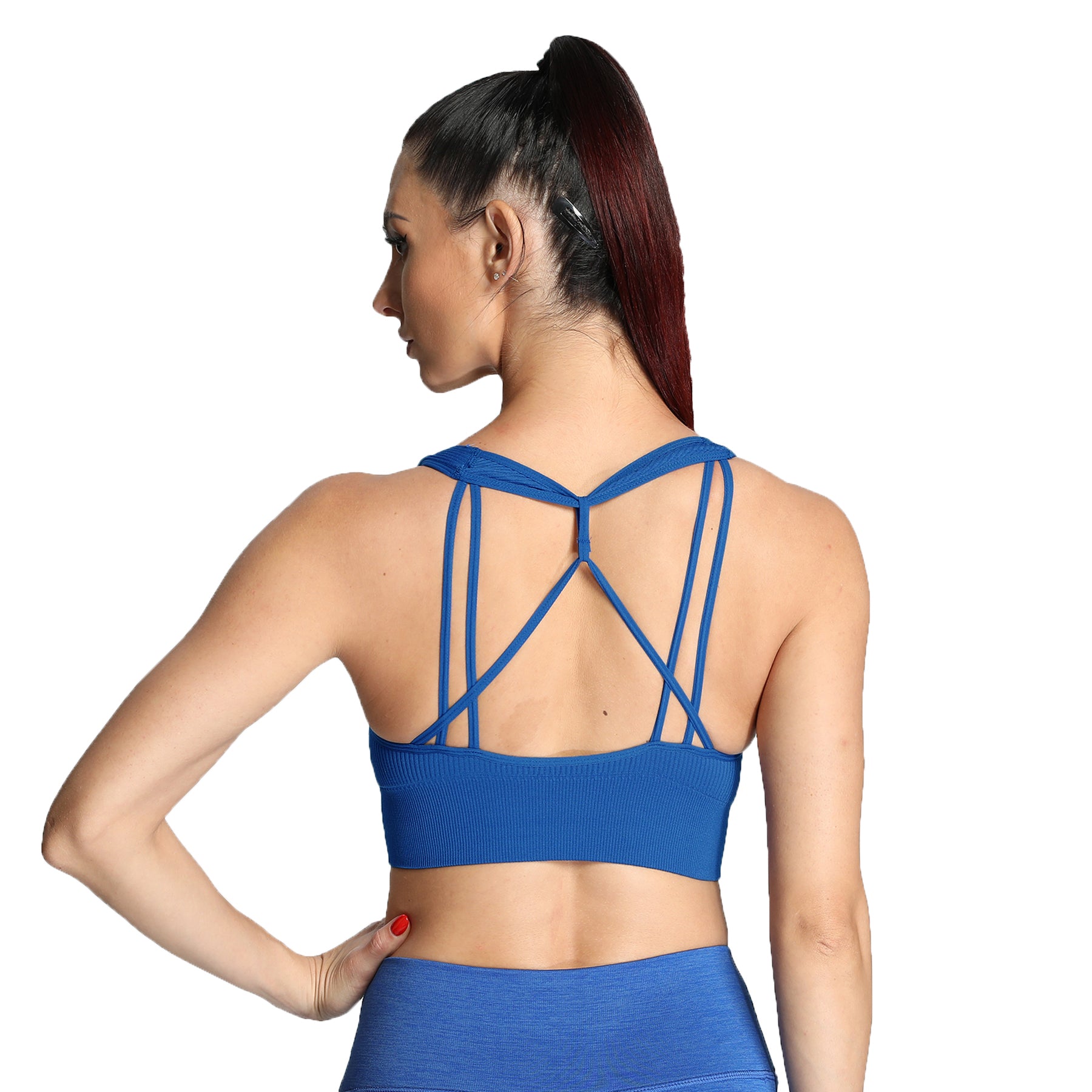 Aoxjox Ribbed Seamless Sports Bras