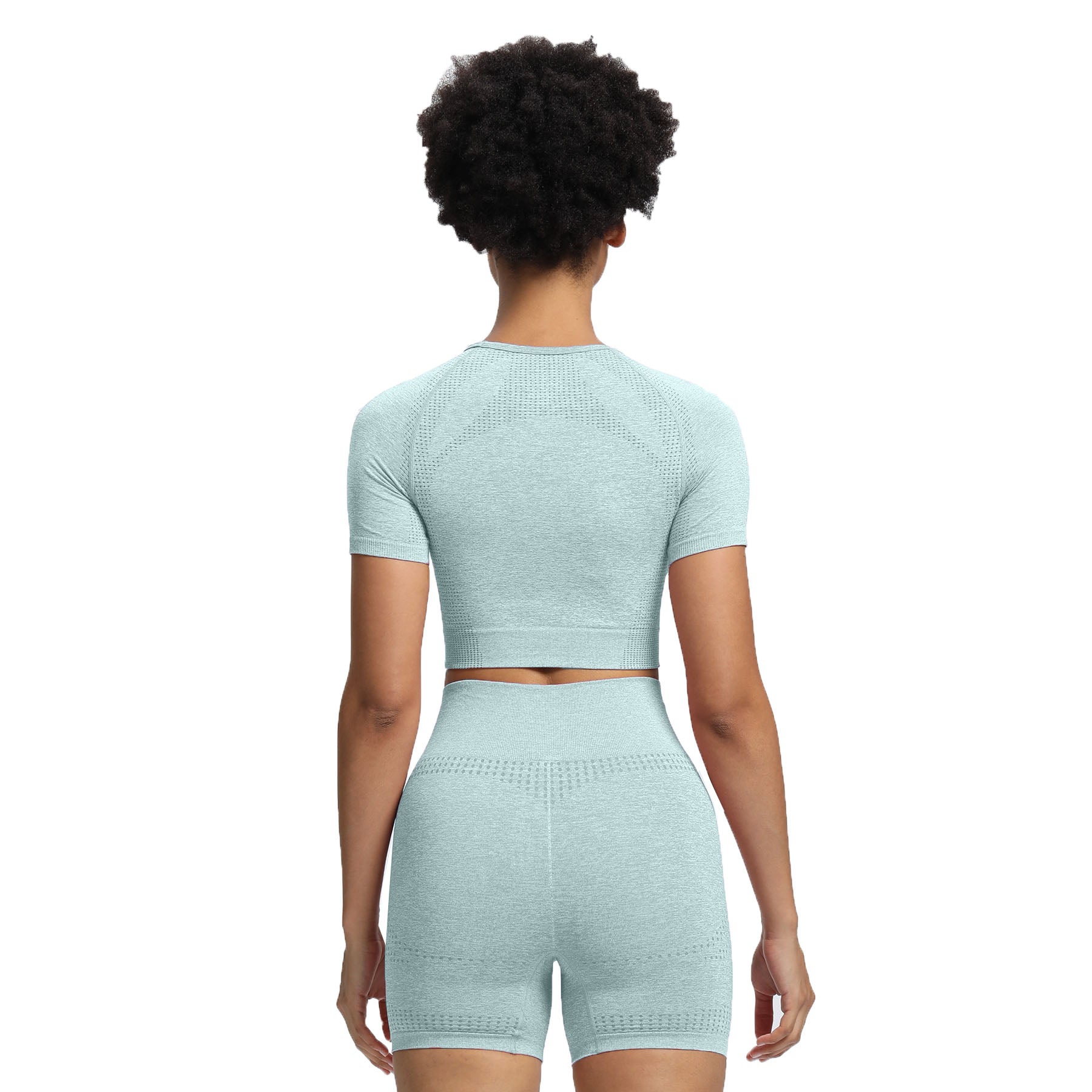 Aoxjox Vital Short Sleeve Crop Tops
