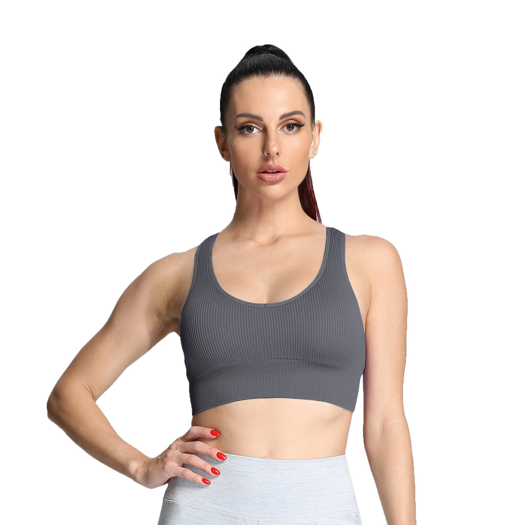 Aoxjox Ribbed Seamless Sports Bras