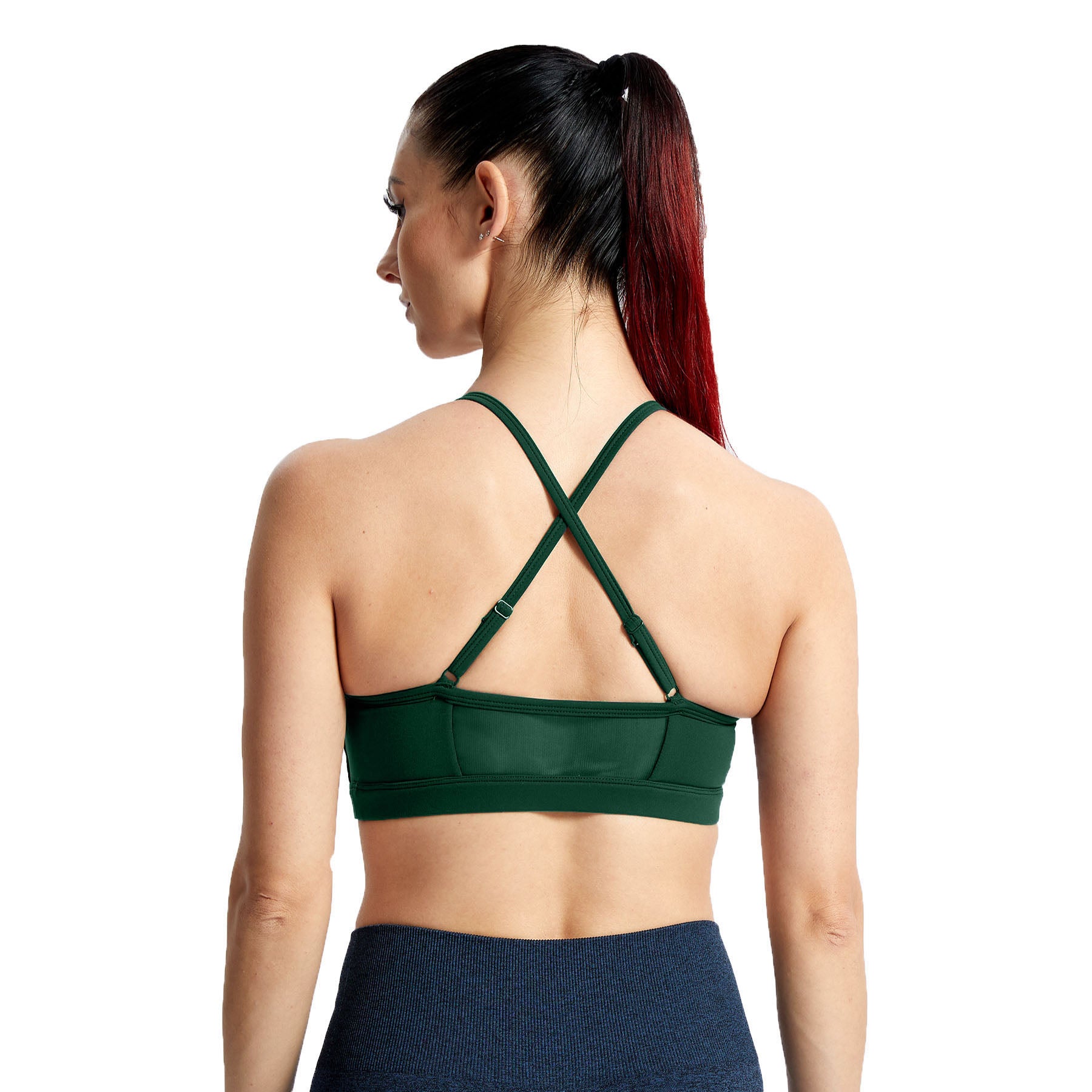Aoxjox Strappy Ruched Crossover Bra