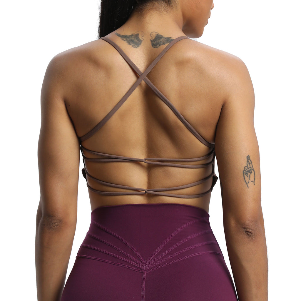 Aoxjox "Julie" Double Buckle Crossover Bra