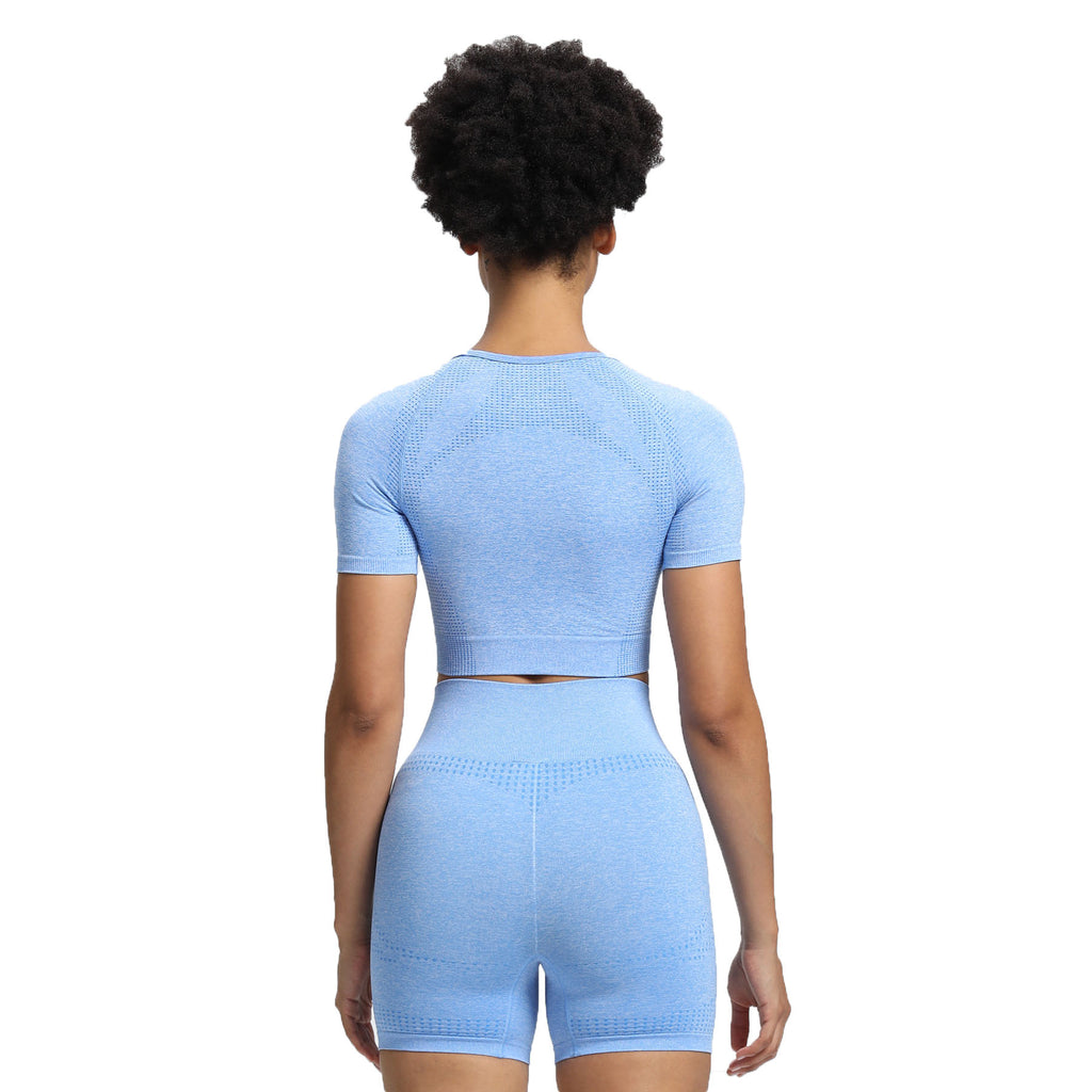 Aoxjox Vital Short Sleeve Crop Tops
