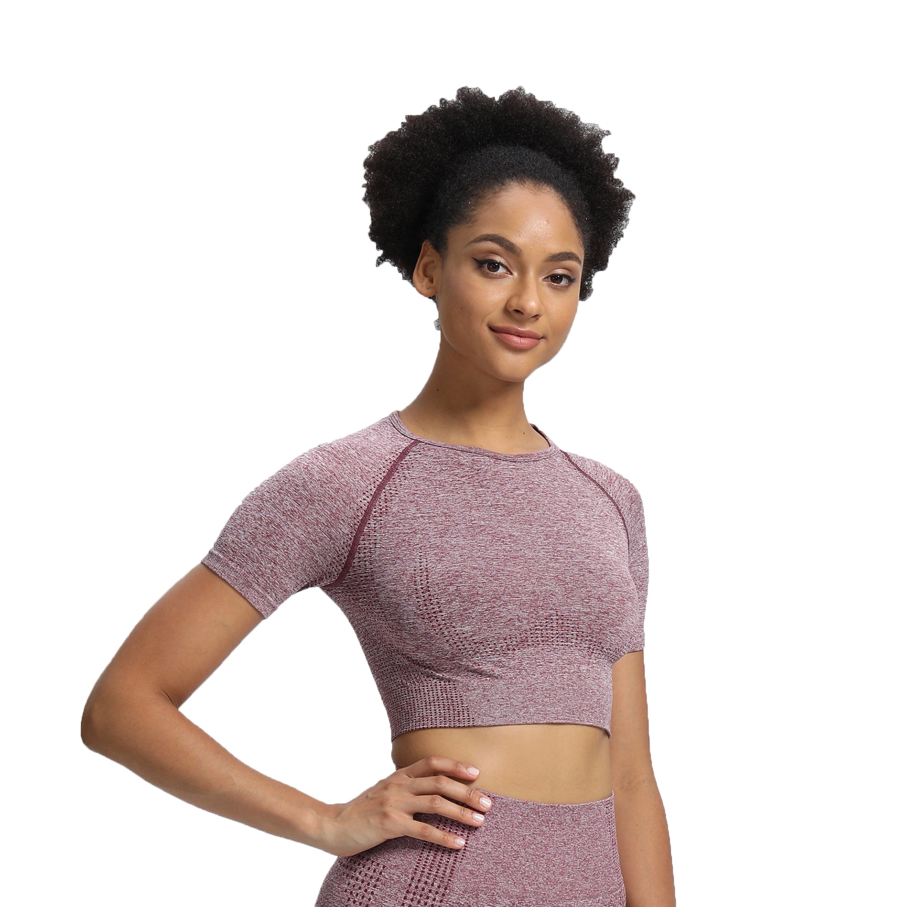 Aoxjox Vital Short Sleeve Crop Tops