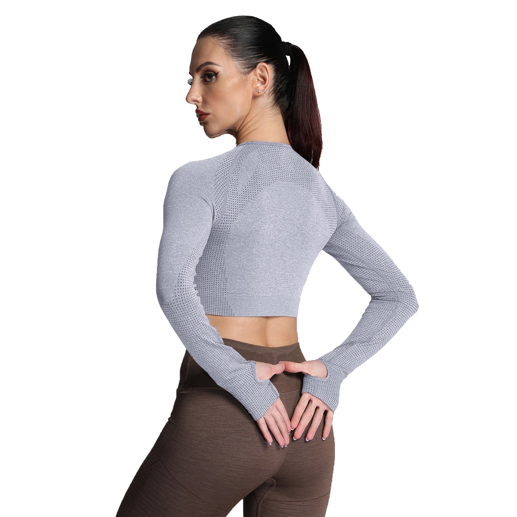 Aoxjox "Vital 2.0 / 3.0" long-sleeved Crop Top