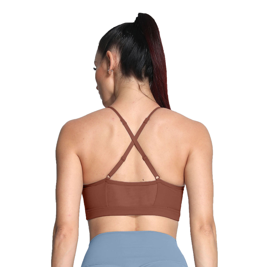 Aoxjox Ruched "Baddie" Sports Bras