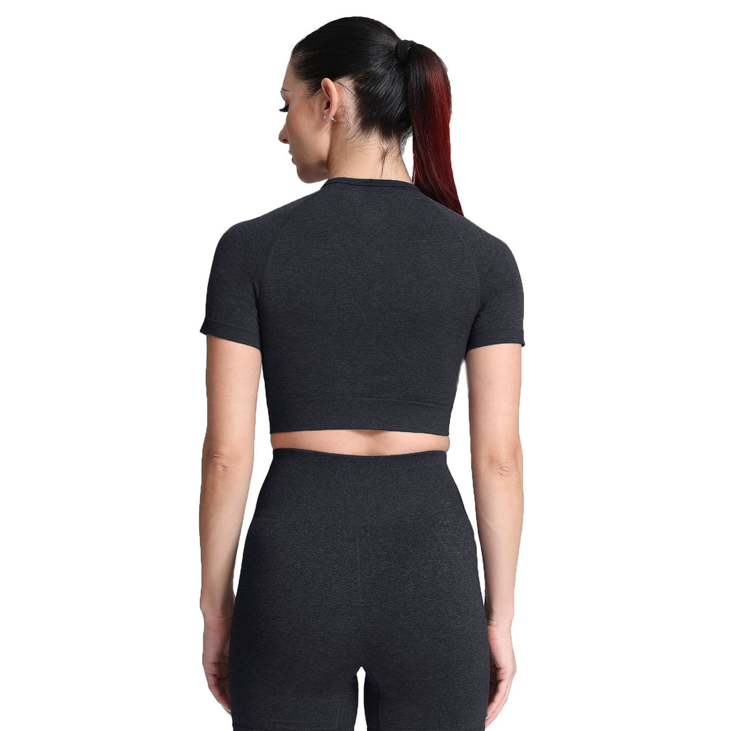 Aoxjox Vital Short Sleeve Crop Tops