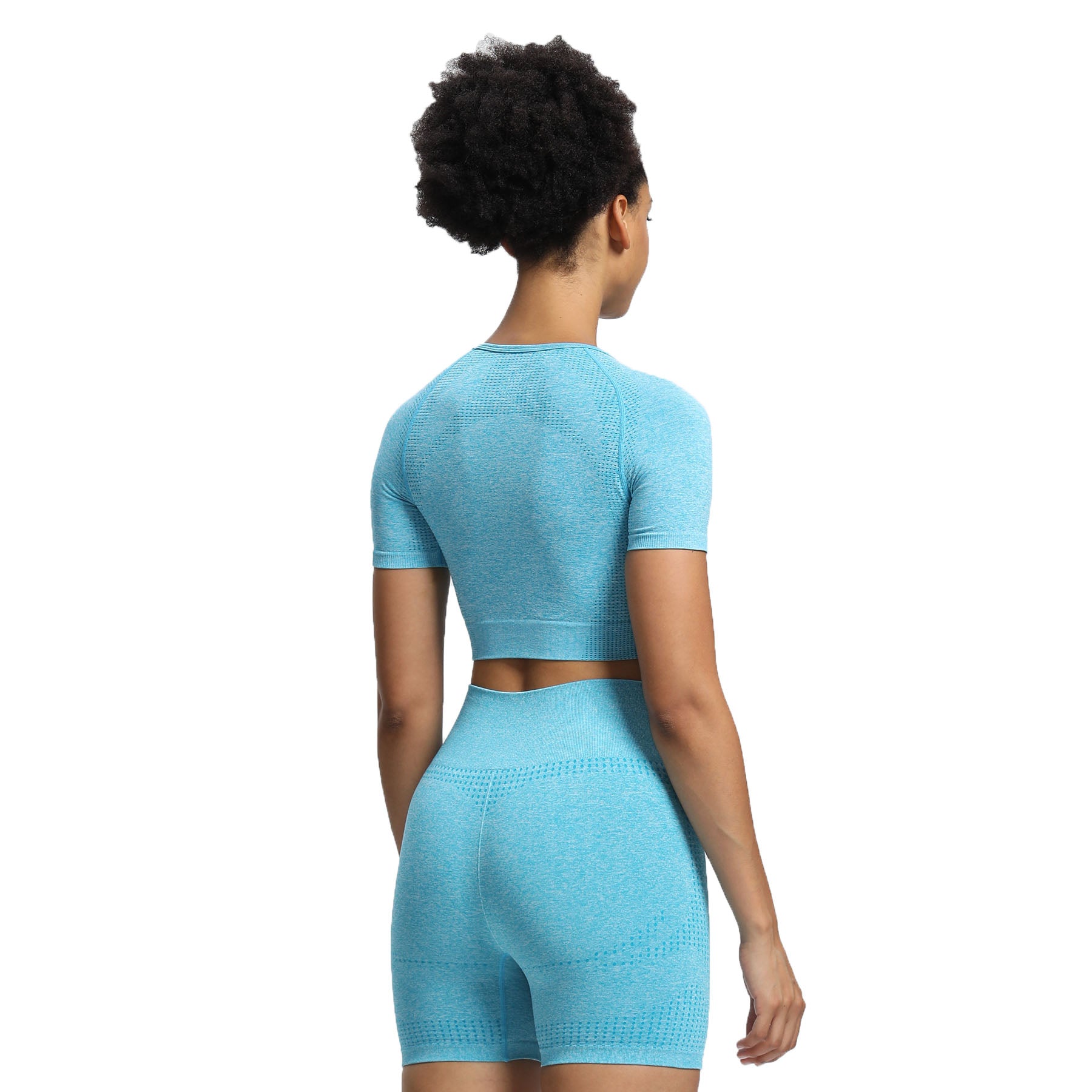 Aoxjox Vital Short Sleeve Crop Tops