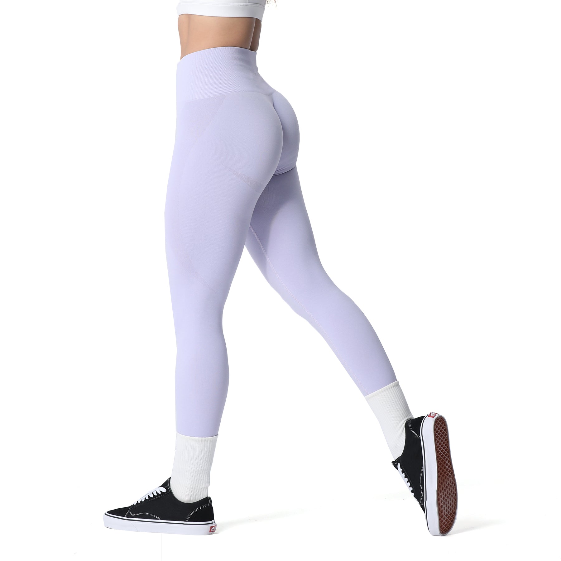 Aoxjox Darks Smile Contour Seamless Leggings