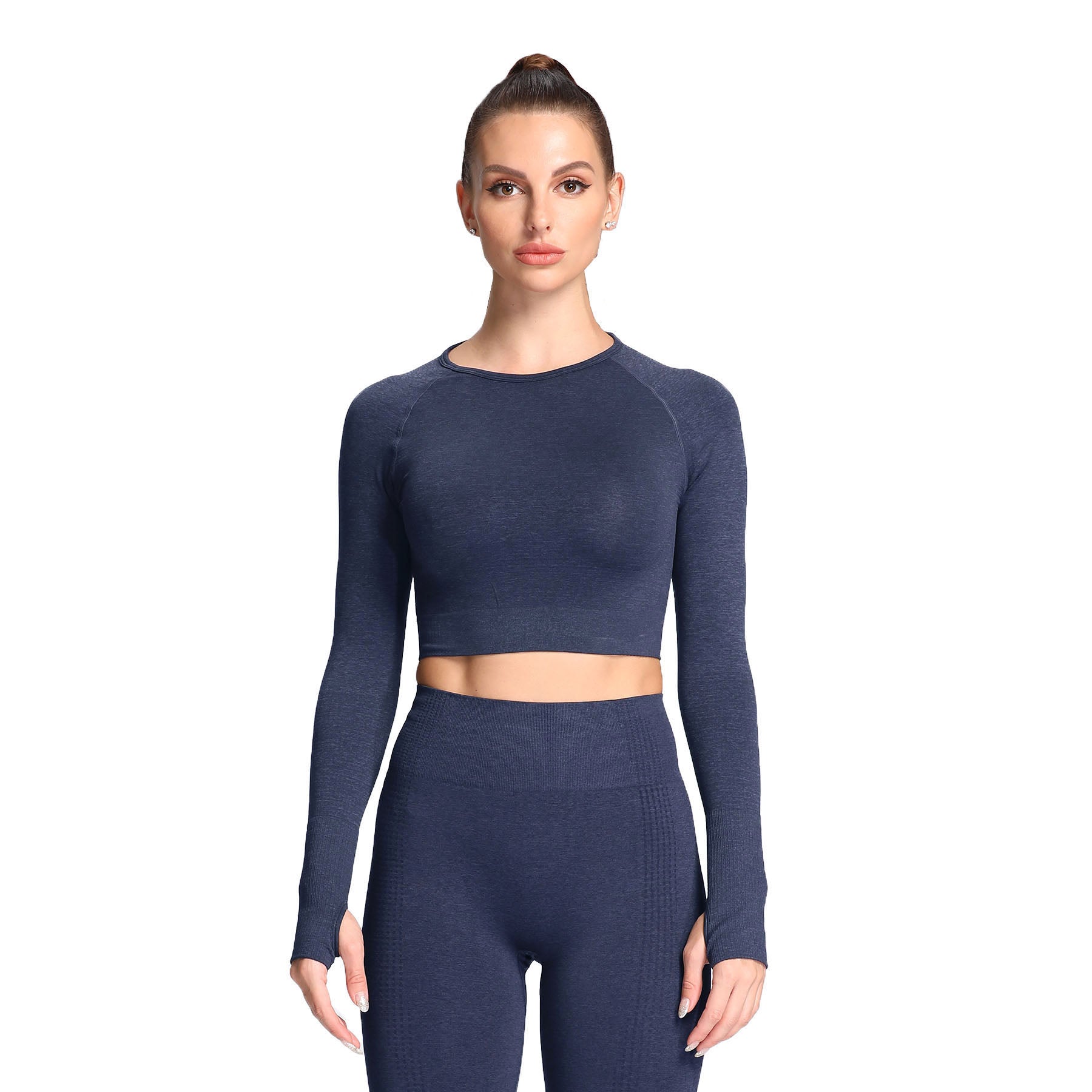 Aoxjox Vital Long Sleeve Crop Top