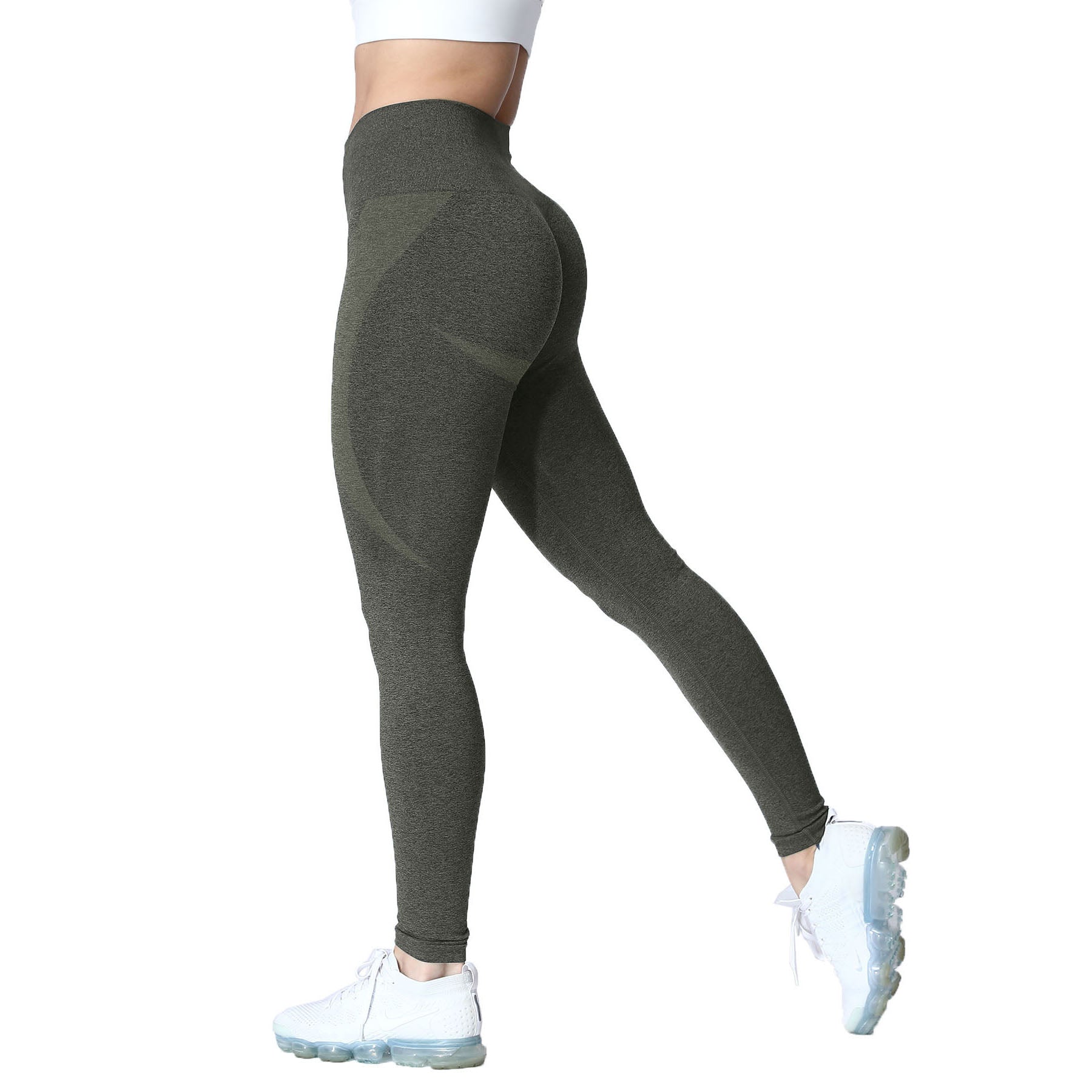 Aoxjox Darks Smile Contour Seamless Leggings