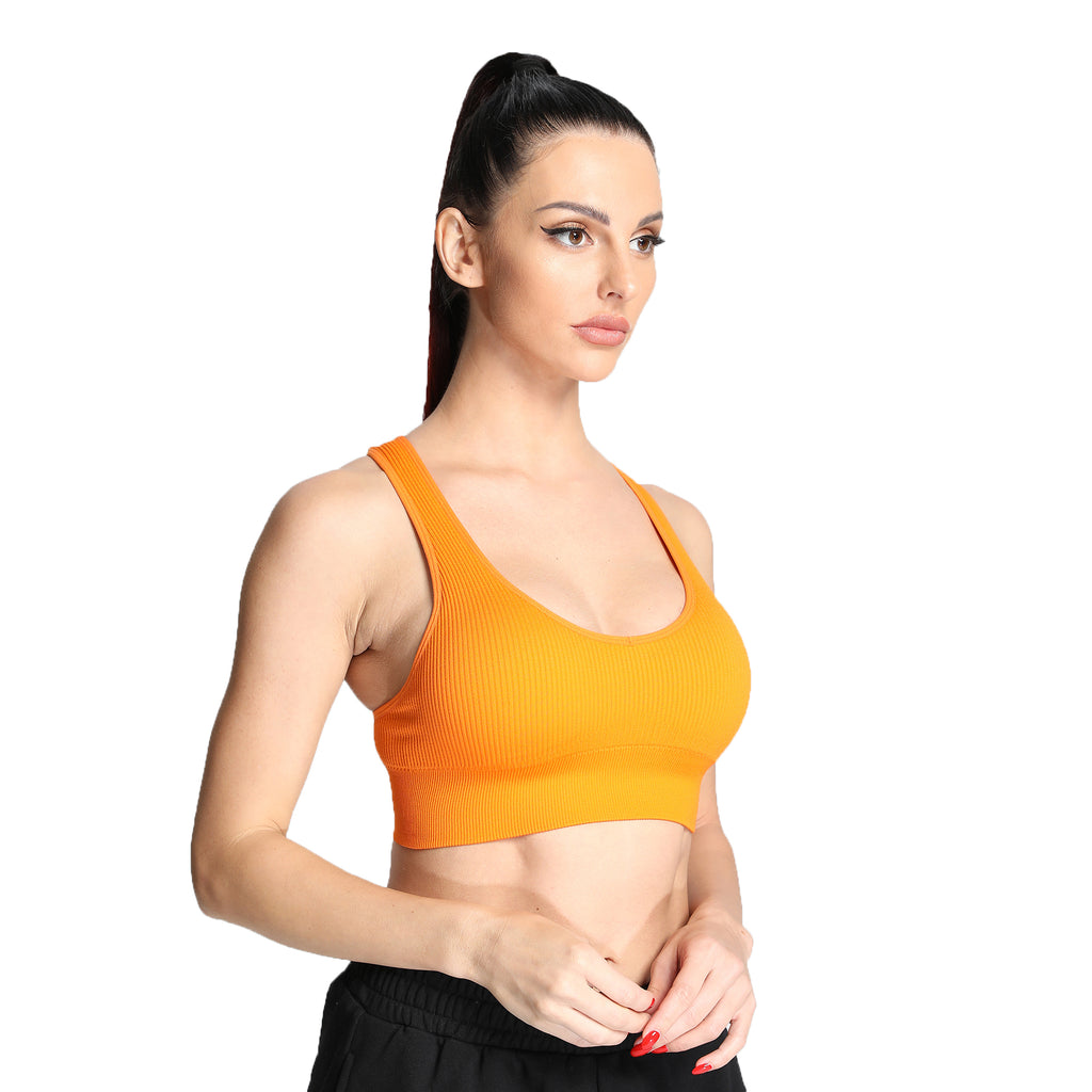Aoxjox Ribbed Seamless Sports Bras