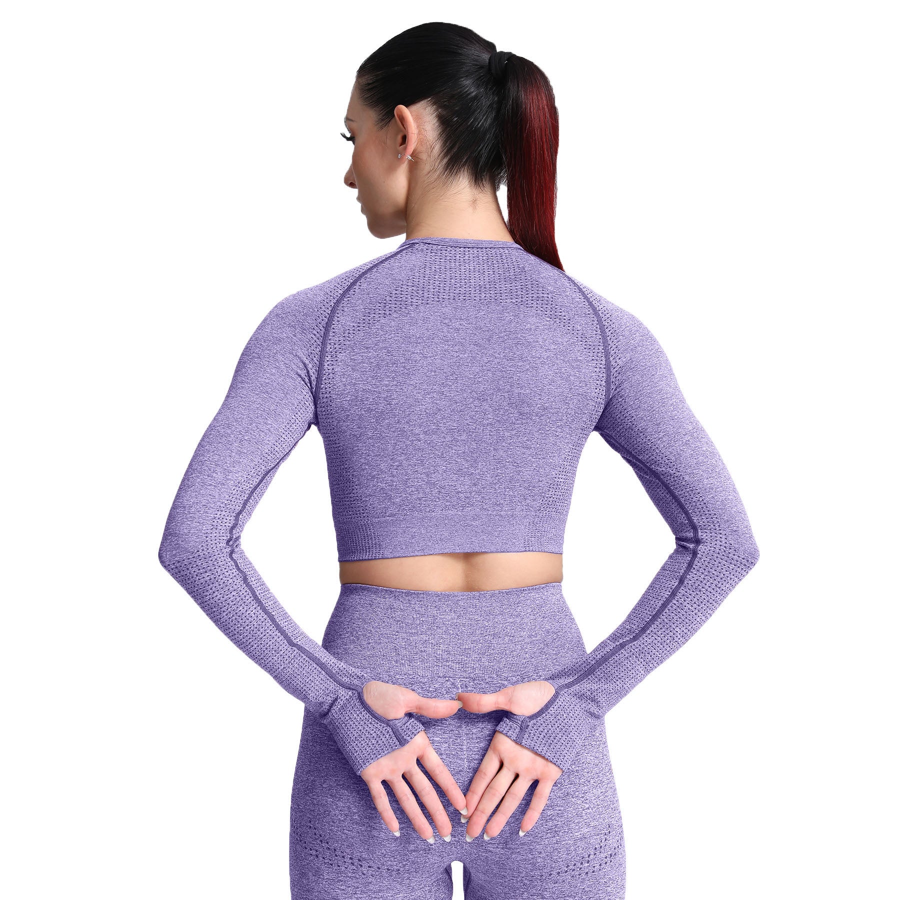 Aoxjox Vital Long Sleeve Crop Top