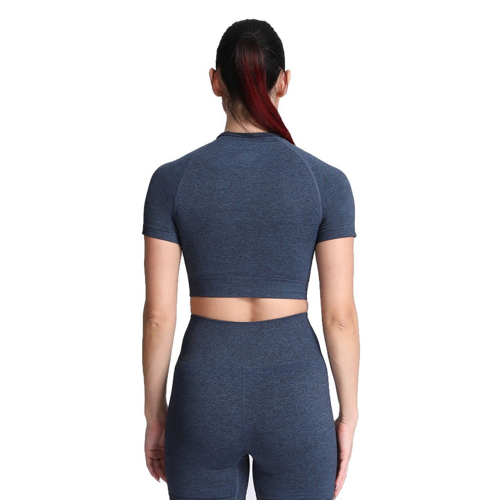 Aoxjox Vital Short Sleeve Crop Tops