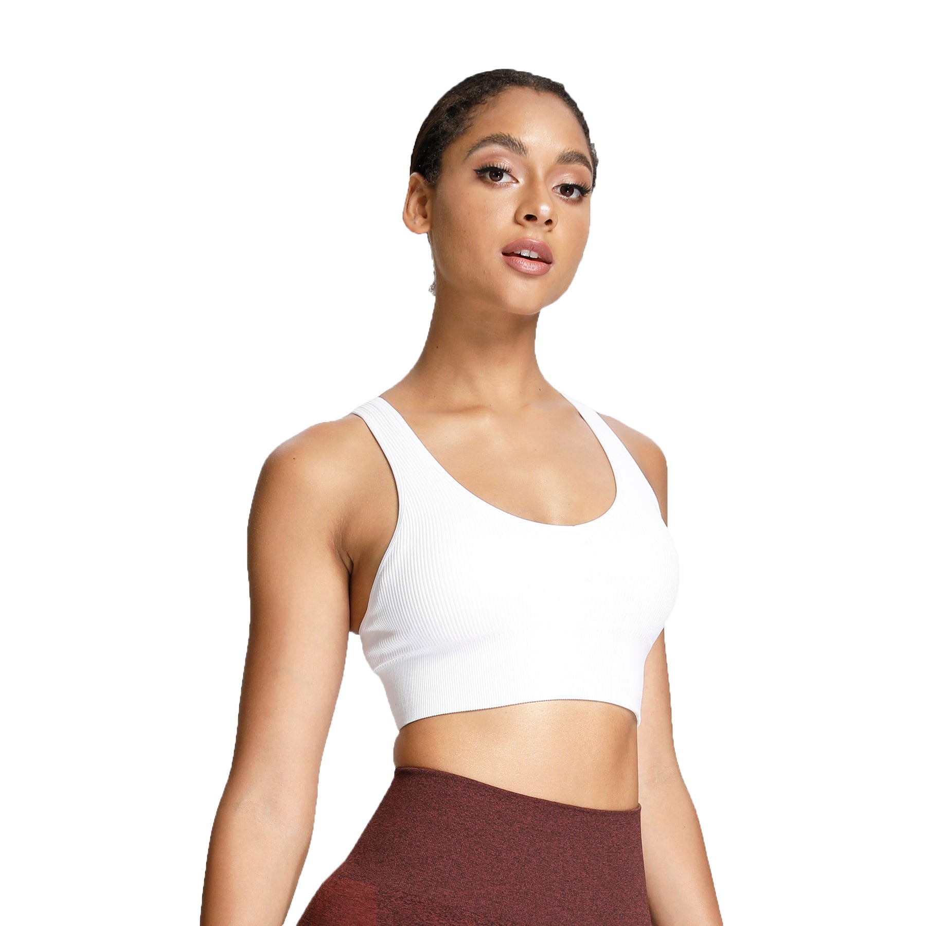 Aoxjox Ribbed Seamless Sports Bras