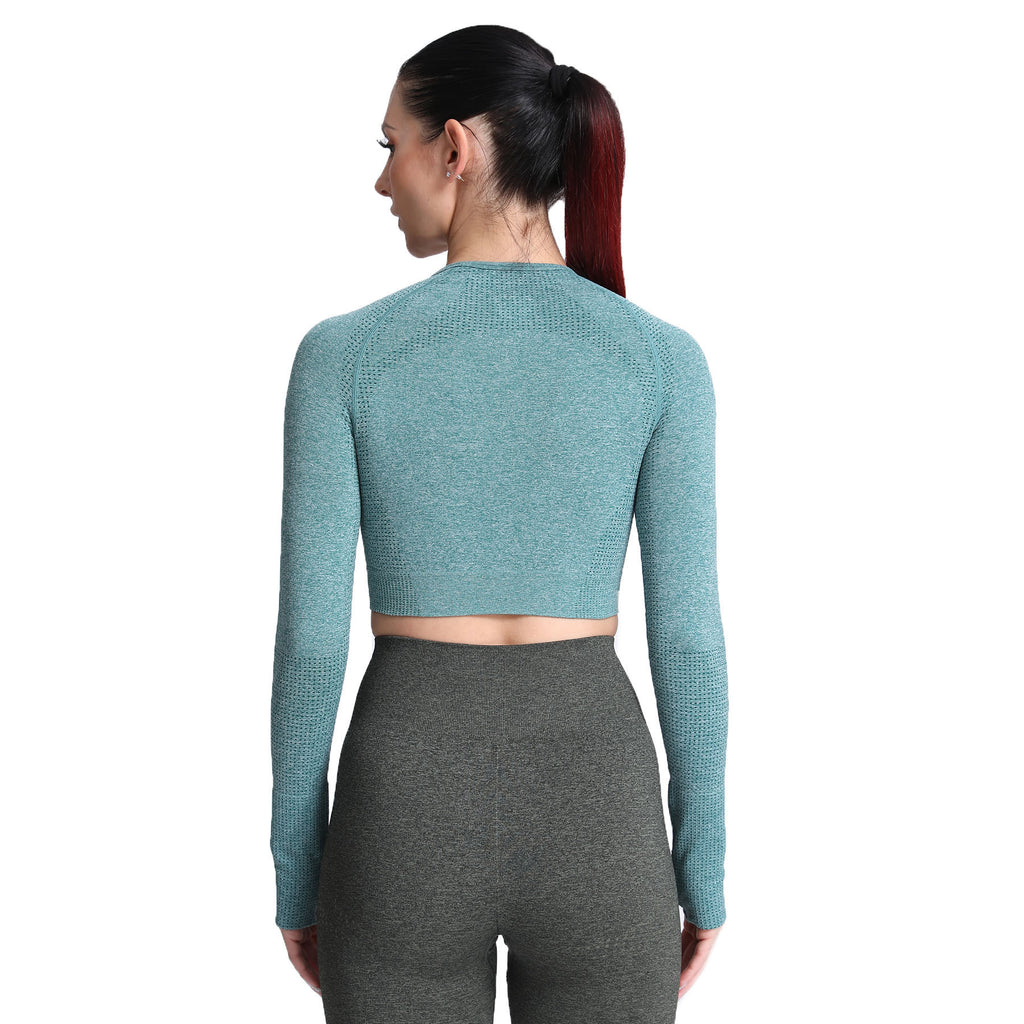 Aoxjox Vital Long Sleeve Crop Top