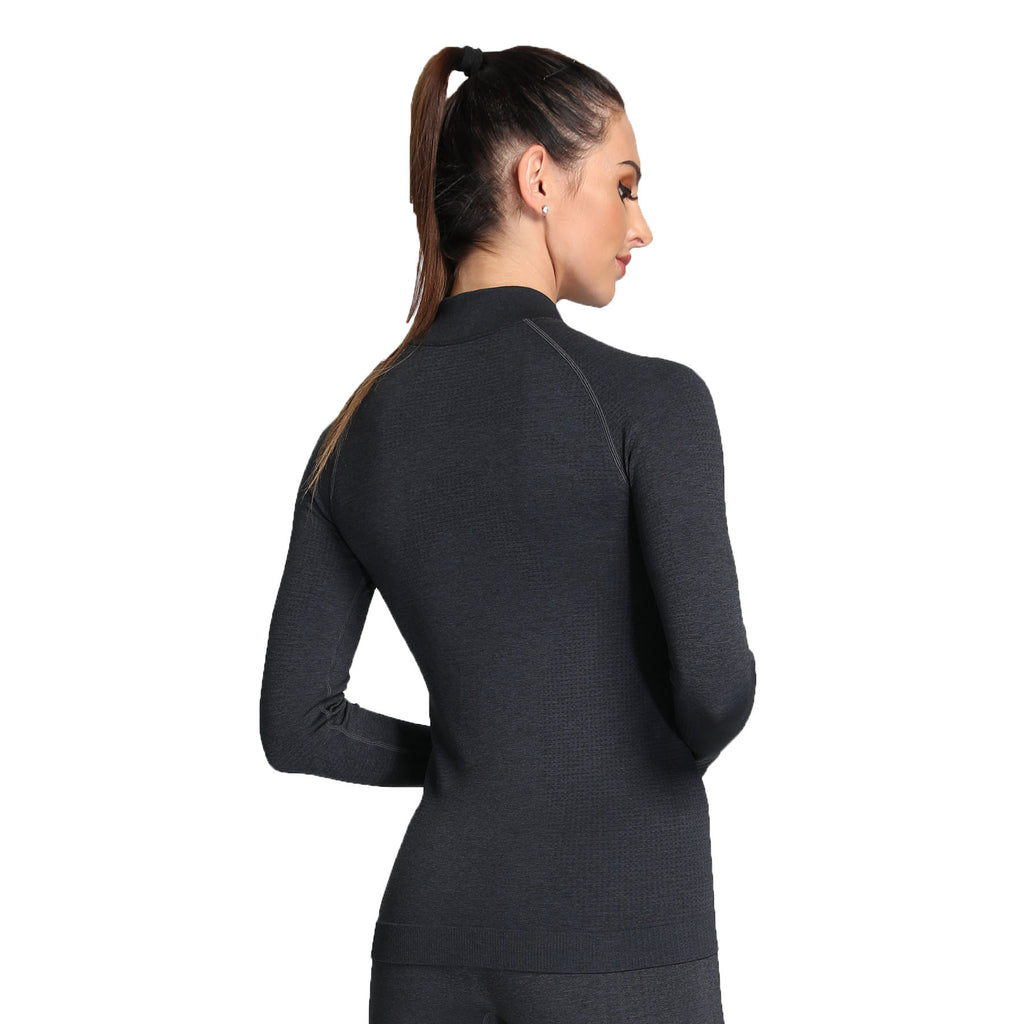 Aoxjox Vital Long Sleeve Full Zip Cropped Top