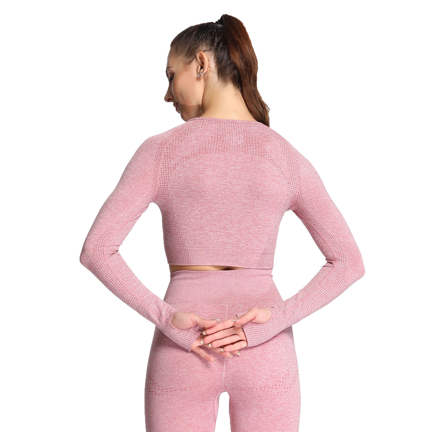 Aoxjox Vital Long Sleeve Crop Top