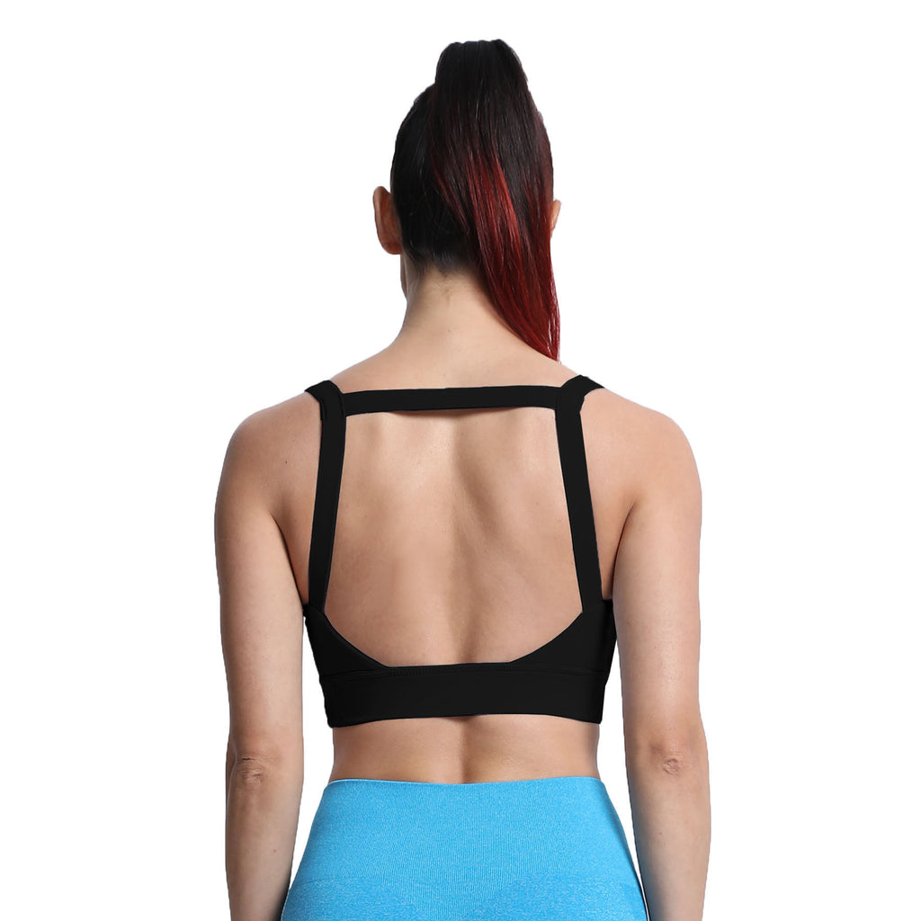 Aoxjox Tube top thick strap open back Bras