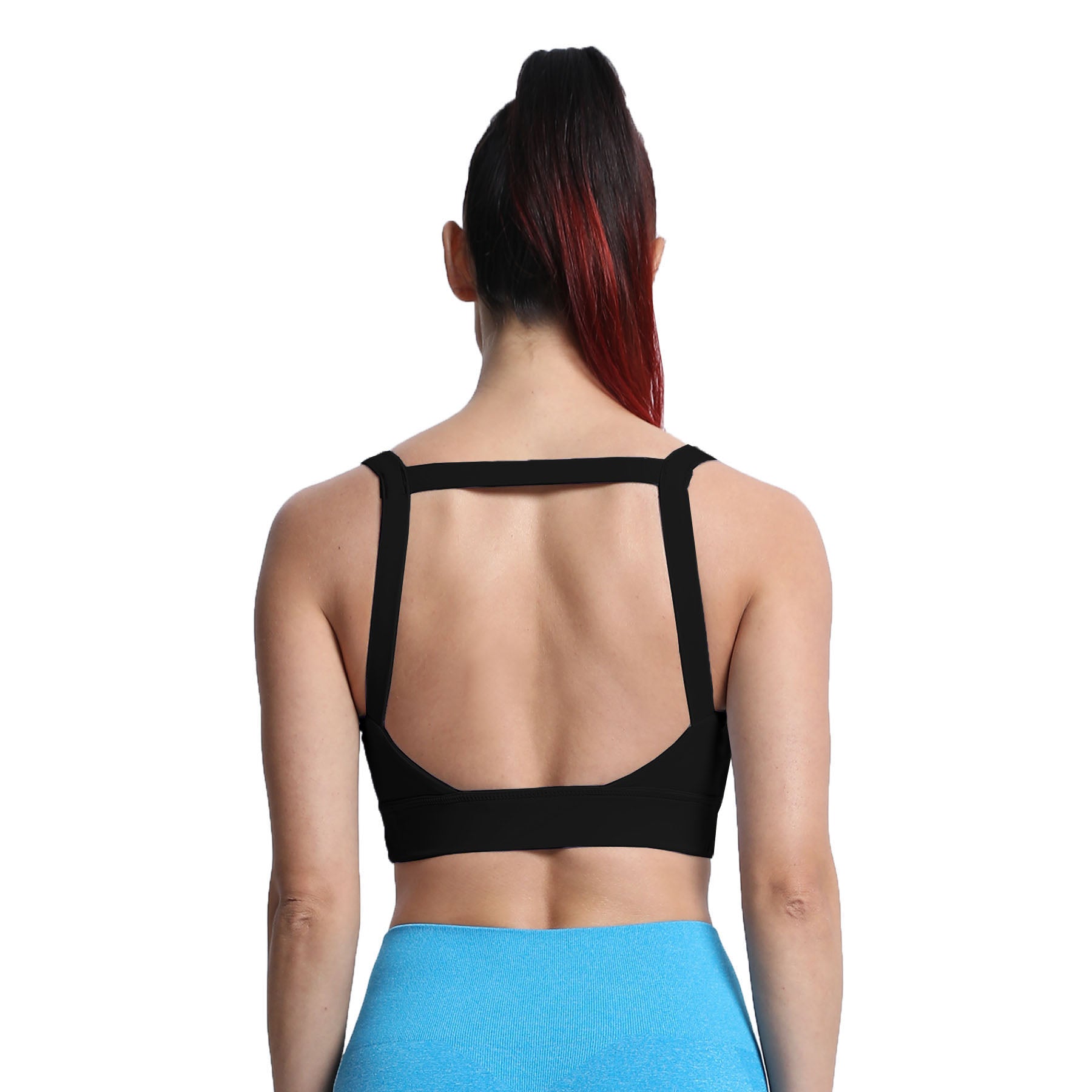 Aoxjox Tube top thick strap open back Bras