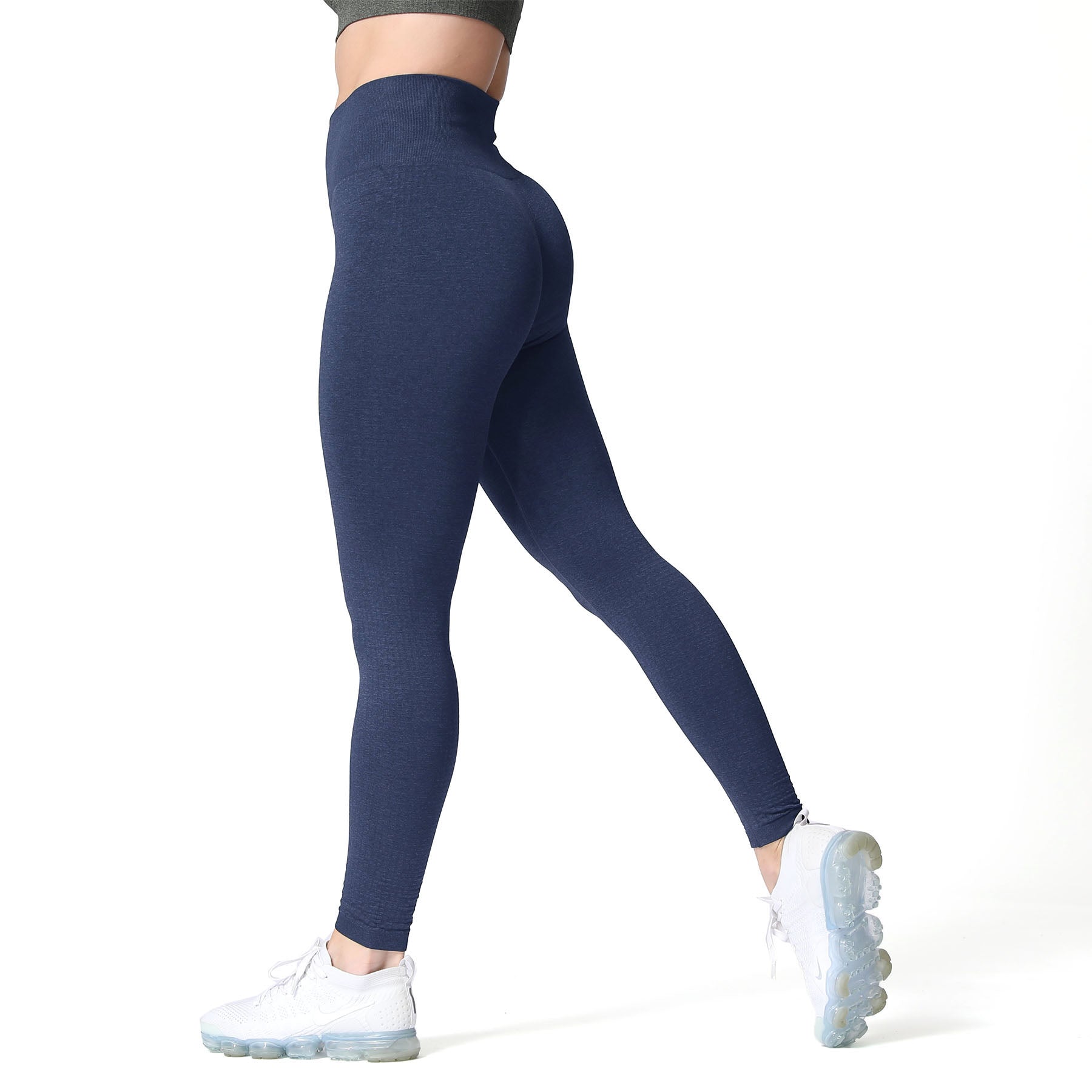 MNX Women's seamless leggings Glam, blue - MNX Sportswear