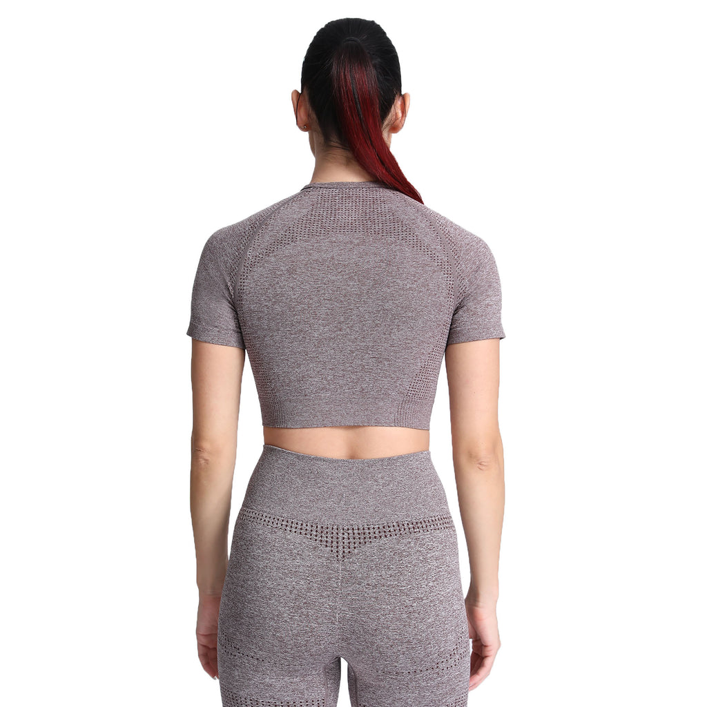 Aoxjox Vital Short Sleeve Crop Tops