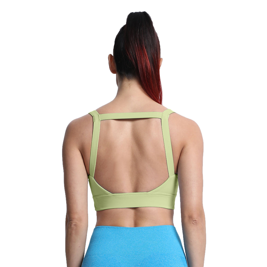 Aoxjox Tube top thick strap open back Bras