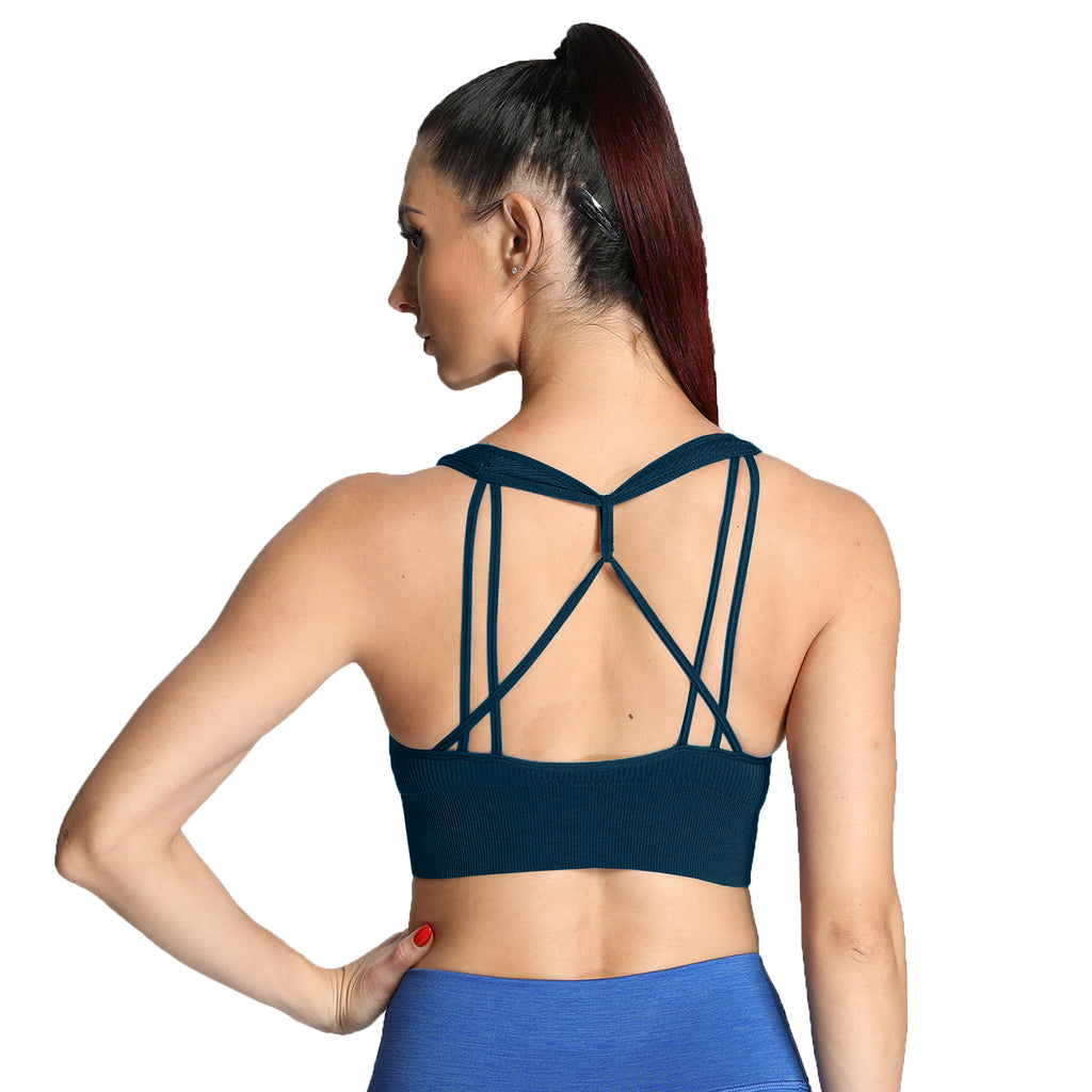 Aoxjox Ribbed Seamless Sports Bras
