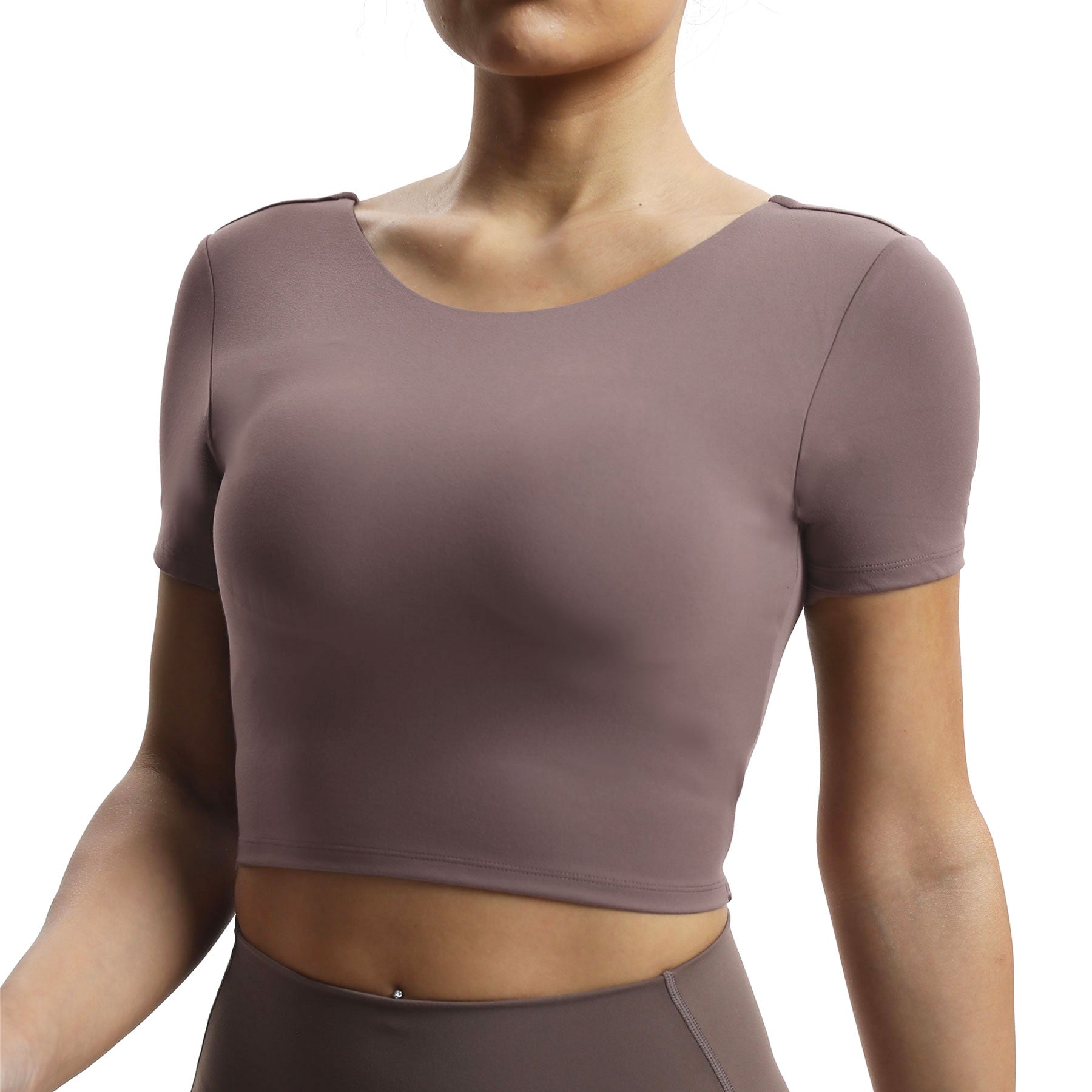 Aoxjox "Emma" Short Sleeve Twist Back Top