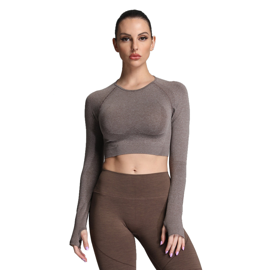 Aoxjox "Vital 2.0 / 3.0" long-sleeved Crop Top