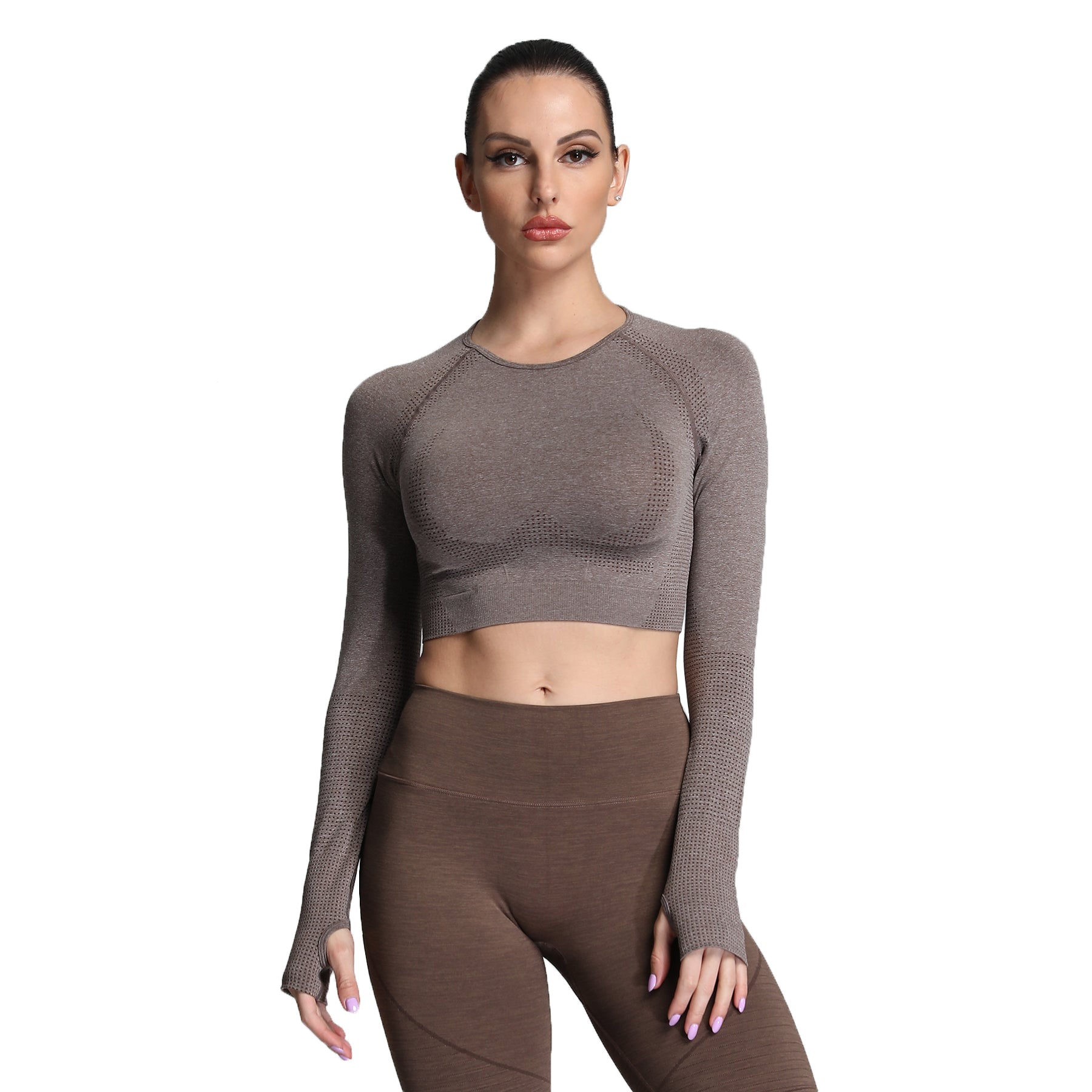 Aoxjox "Vital 2.0 / 3.0" long-sleeved Crop Top