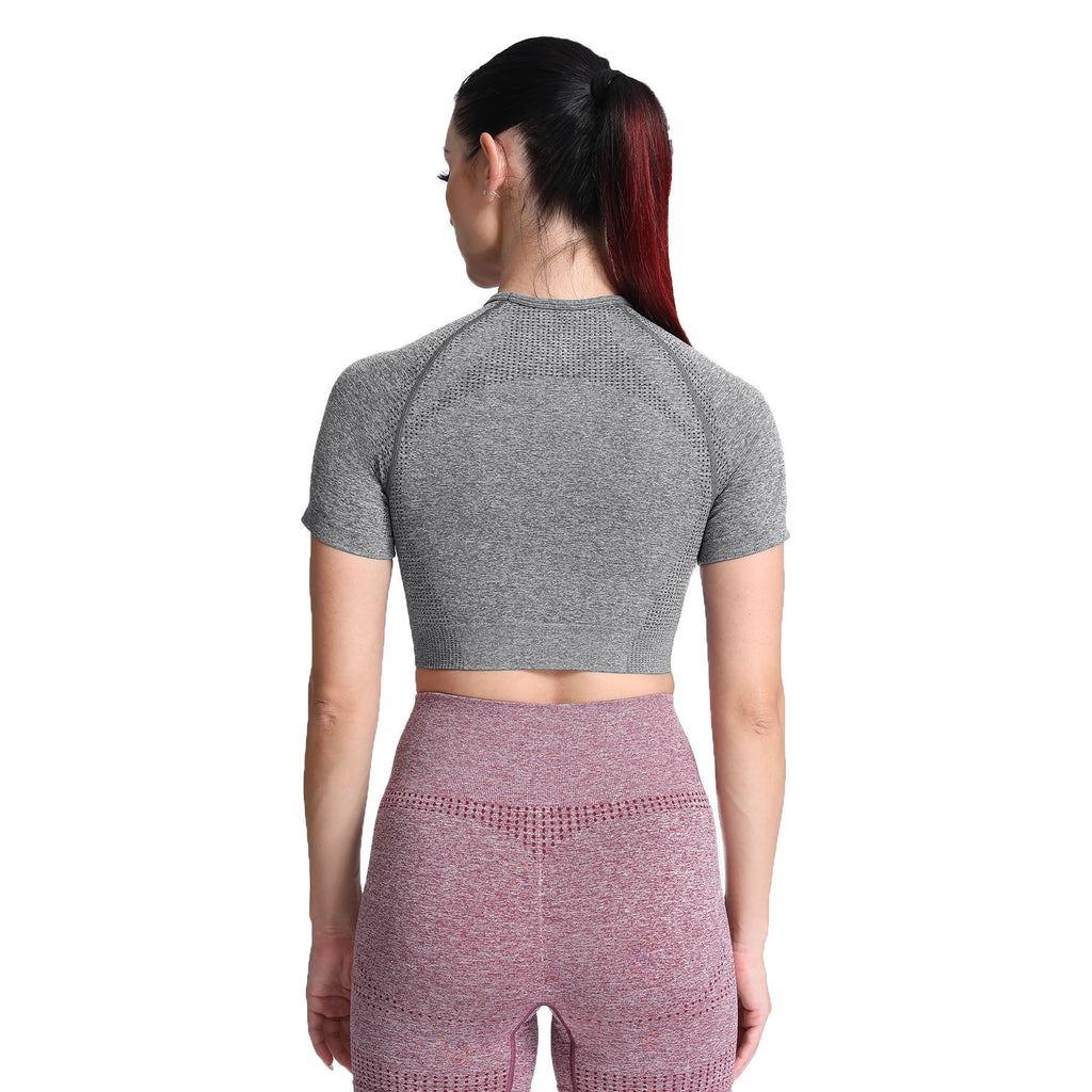 Aoxjox Vital Short Sleeve Crop Tops