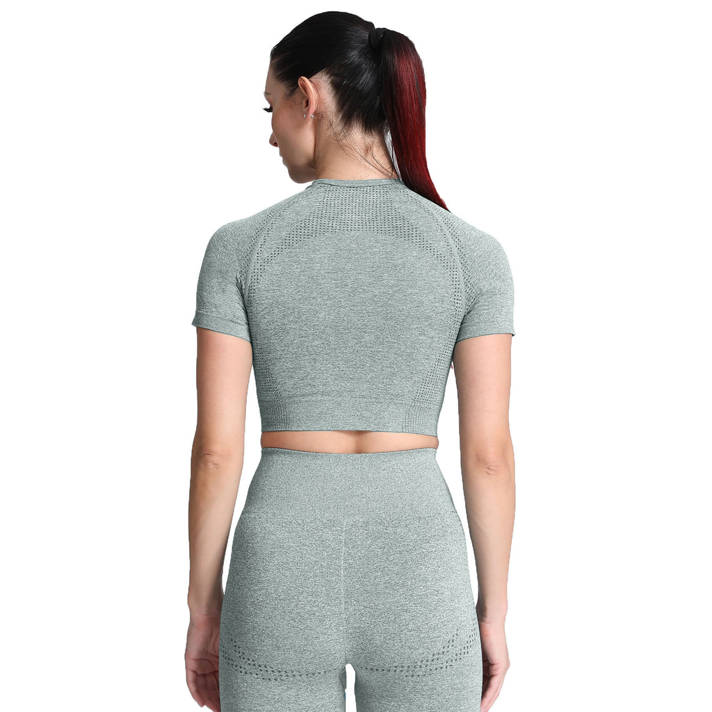 Aoxjox Vital Short Sleeve Crop Tops