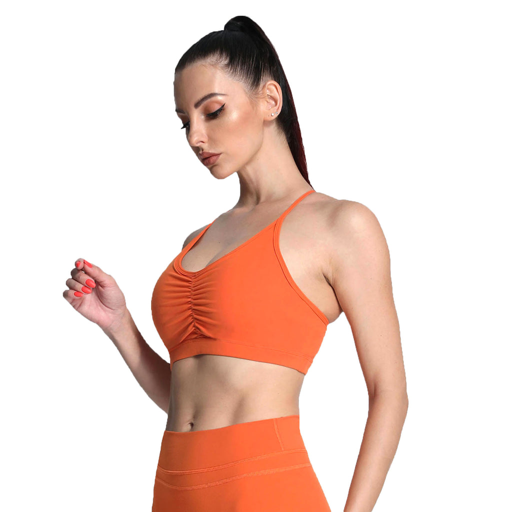 Aoxjox Ruched "Baddie" Sports Bras