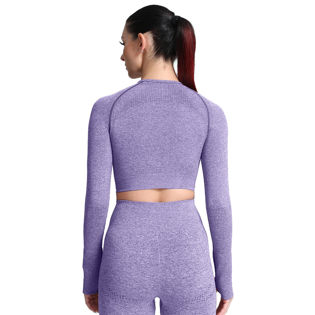 Aoxjox Vital Long Sleeve Crop Top
